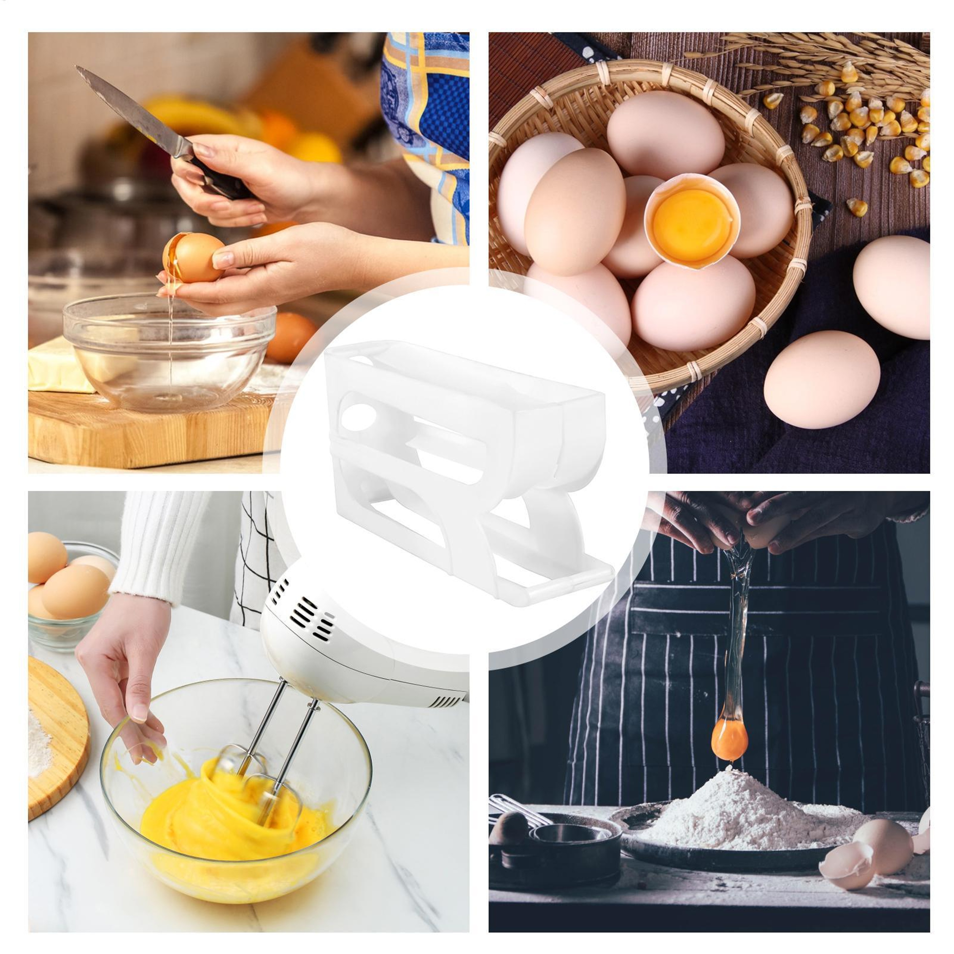 Automatic Rolling Egg Dispenser Space Saving Refrigerator Egg Organizer – view 5