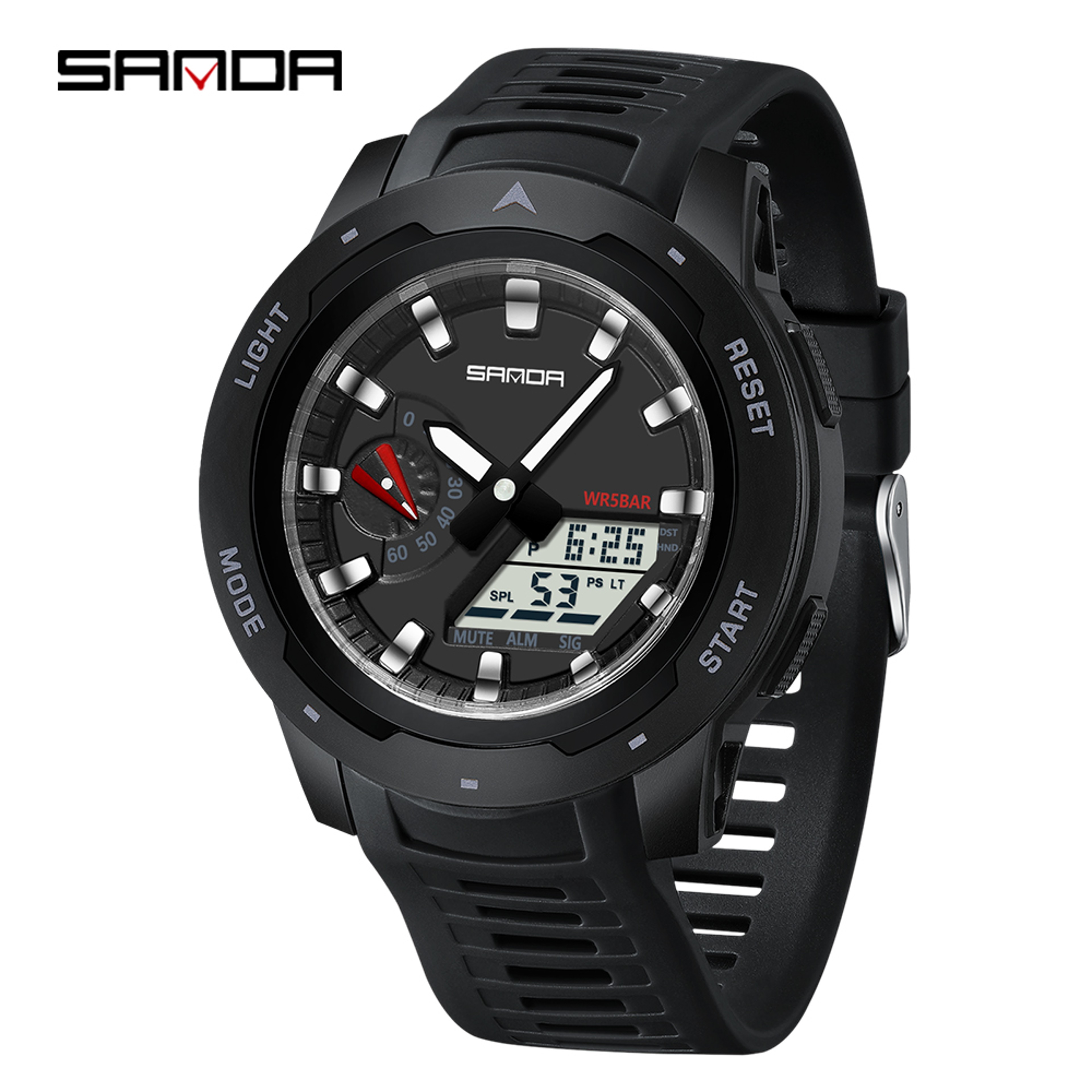 Mens Digital Sport Wristwatch Waterproof Shockproof Chronograph With Luminous Display 13