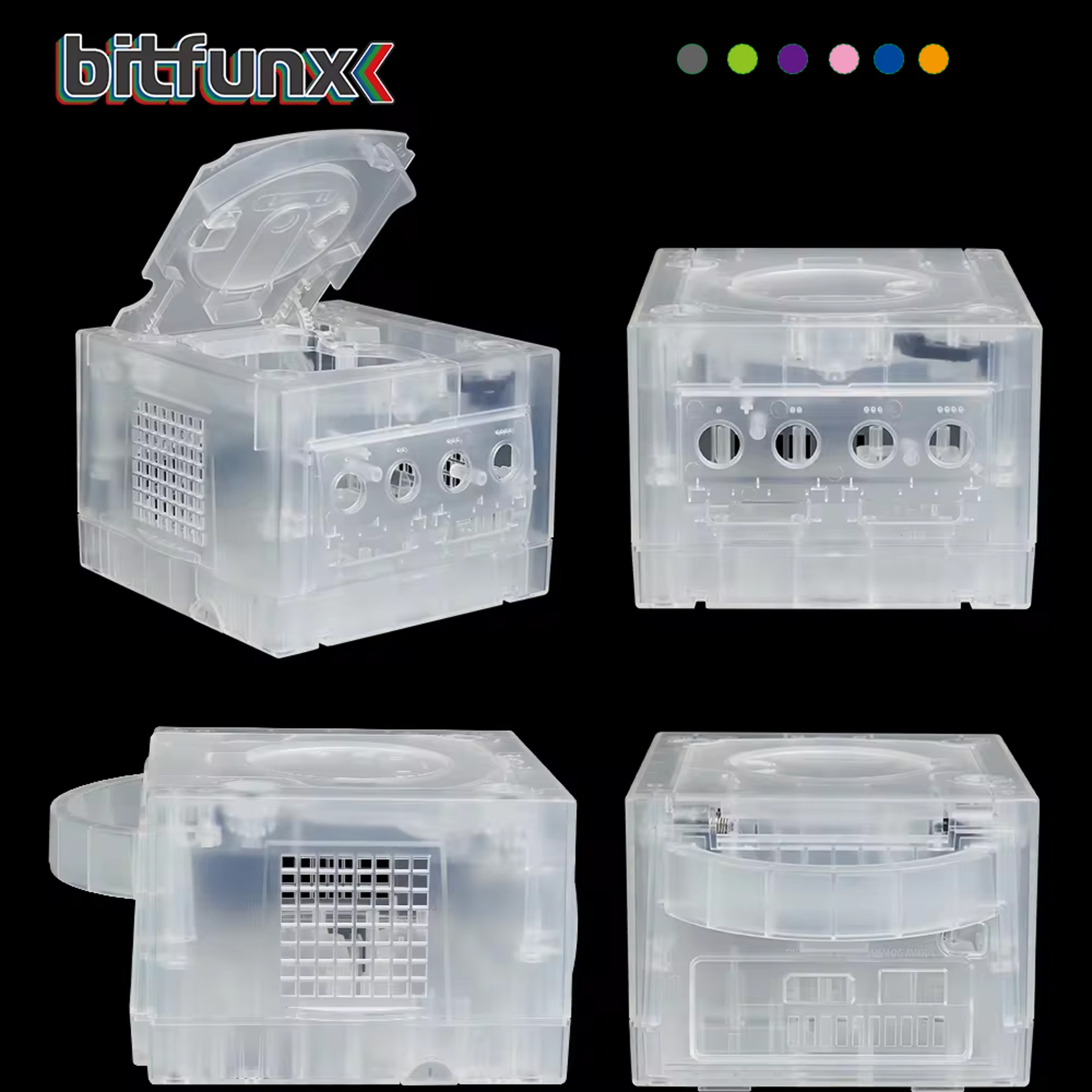 GameCube Replacement Shell Transparent NGC Console Housing 2