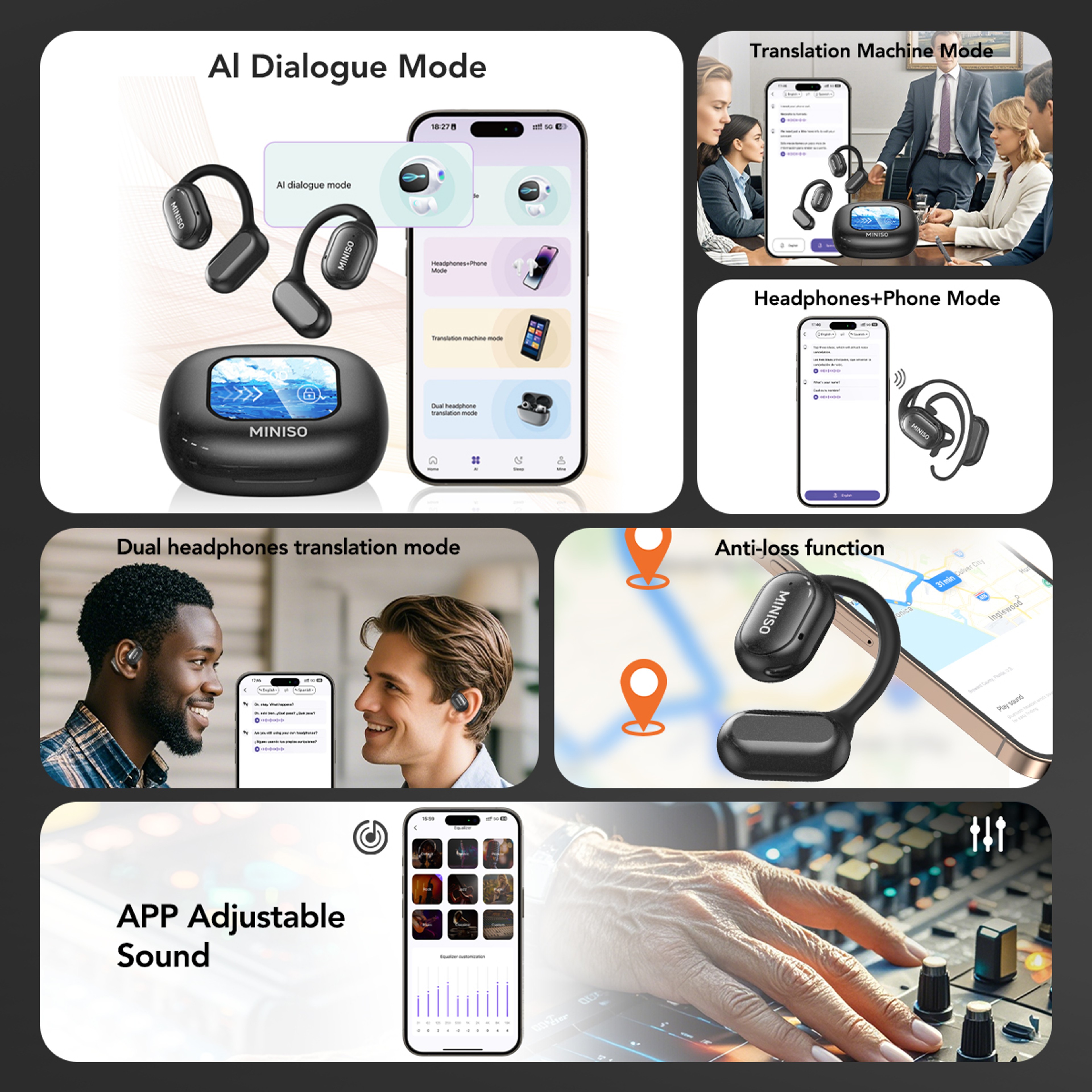 Real Time Translation Earbuds Wireless Bluetooth Headset 4