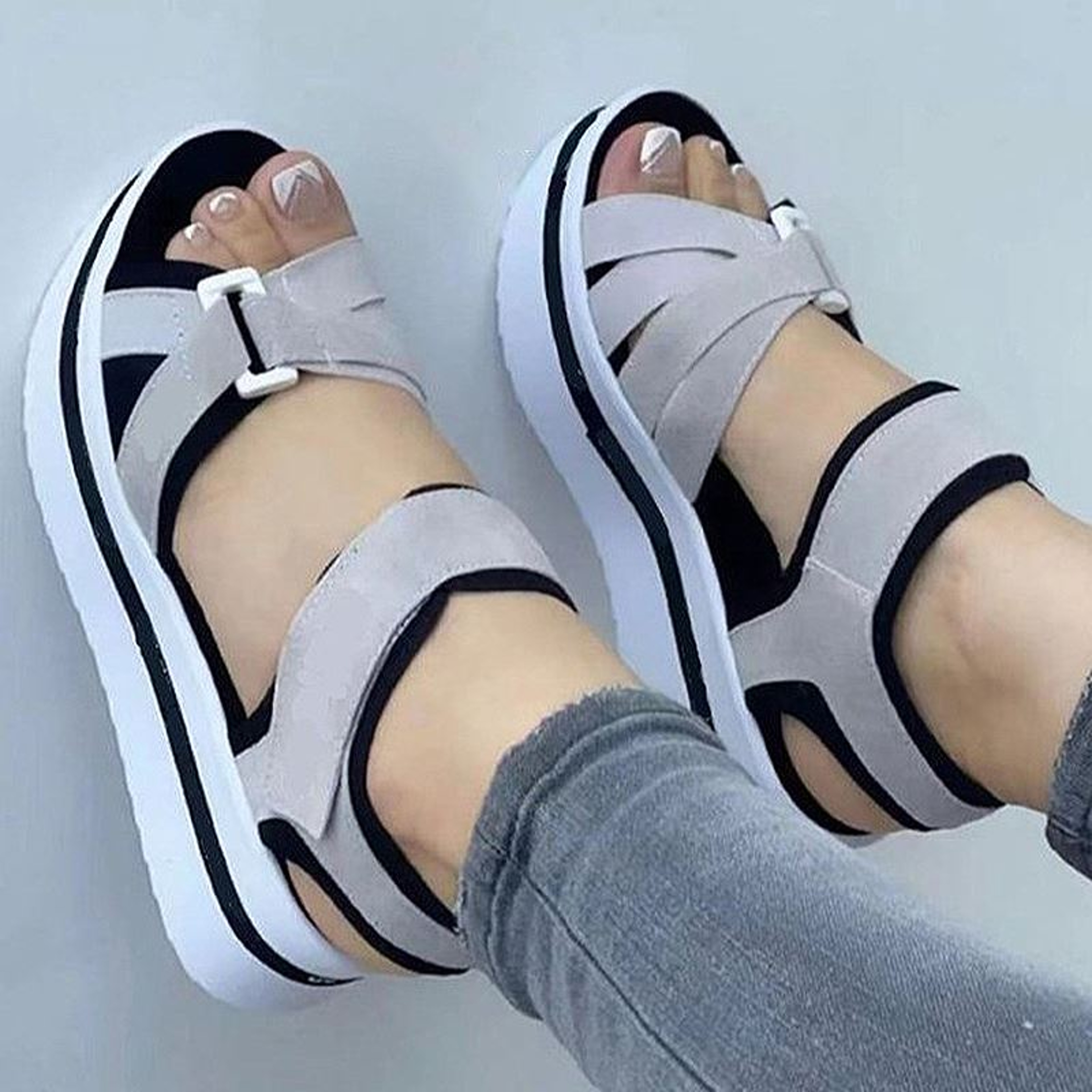 Comfortable Summer Wedge Sandals for Women Lightweight Walking Beach Shoes – view 11