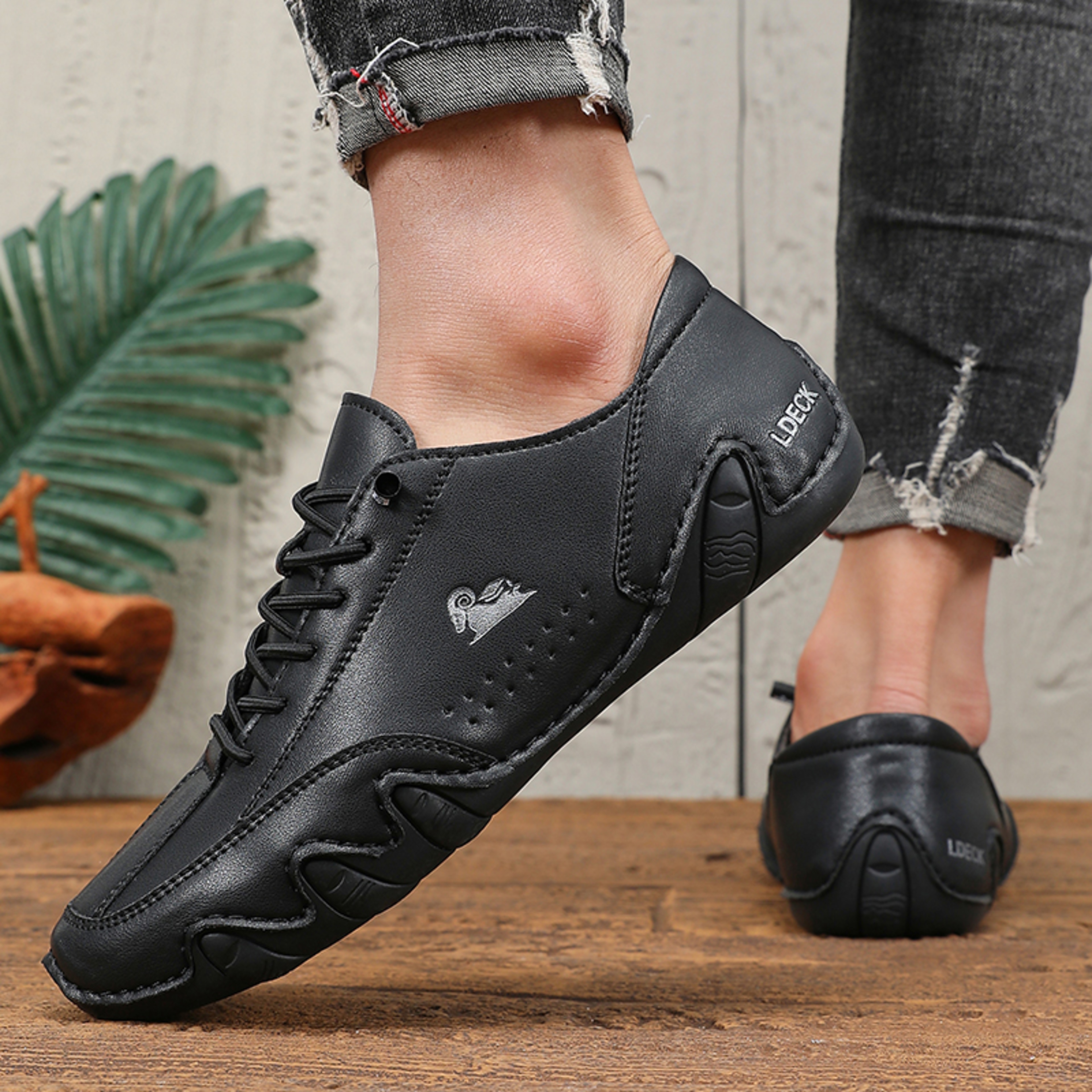Mens Breathable Casual Loafers Soft Sole Walking and Driving Shoes – view 4