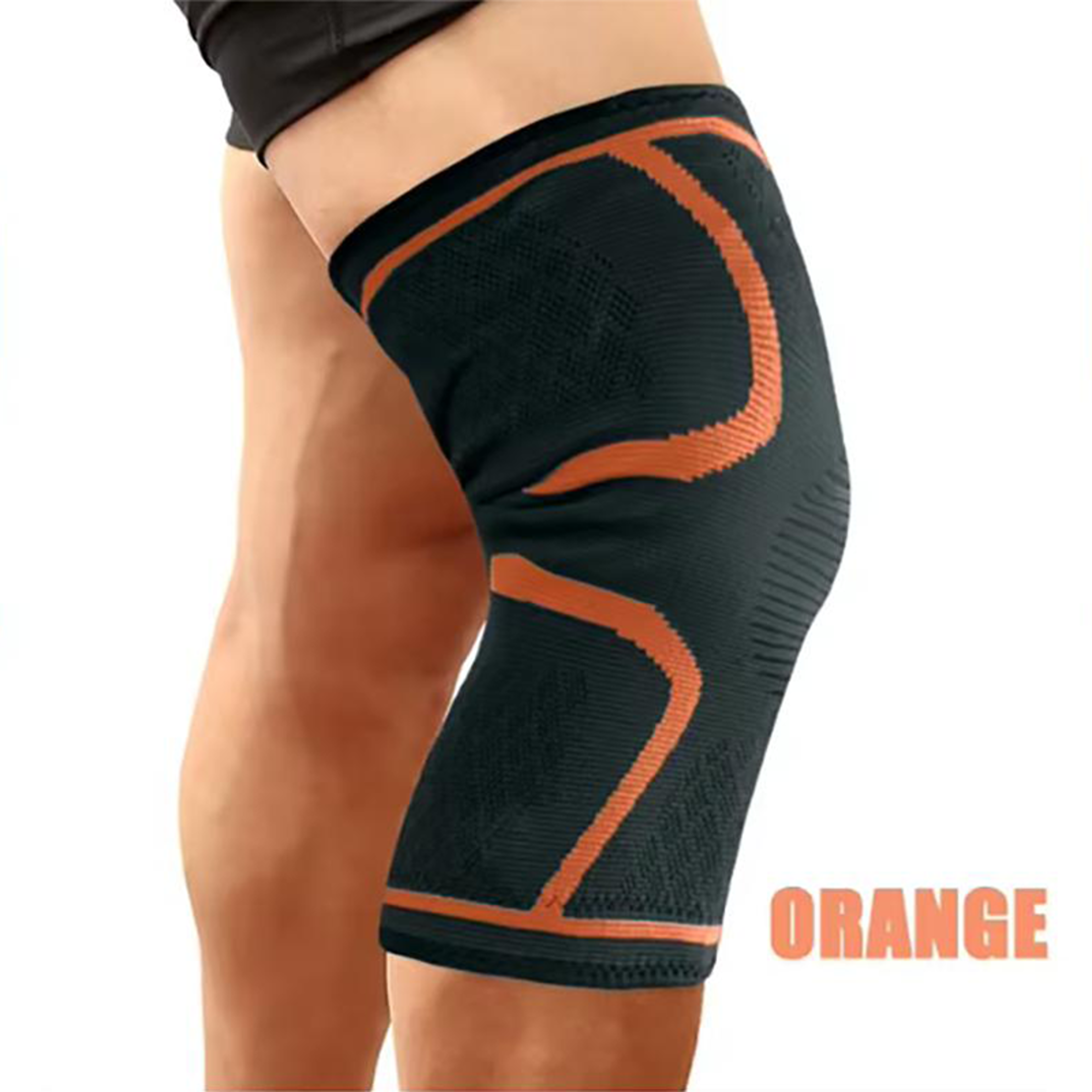 Elastic Compression Knee Support Sleeve For Running Basketball Cycling And Fitness 8