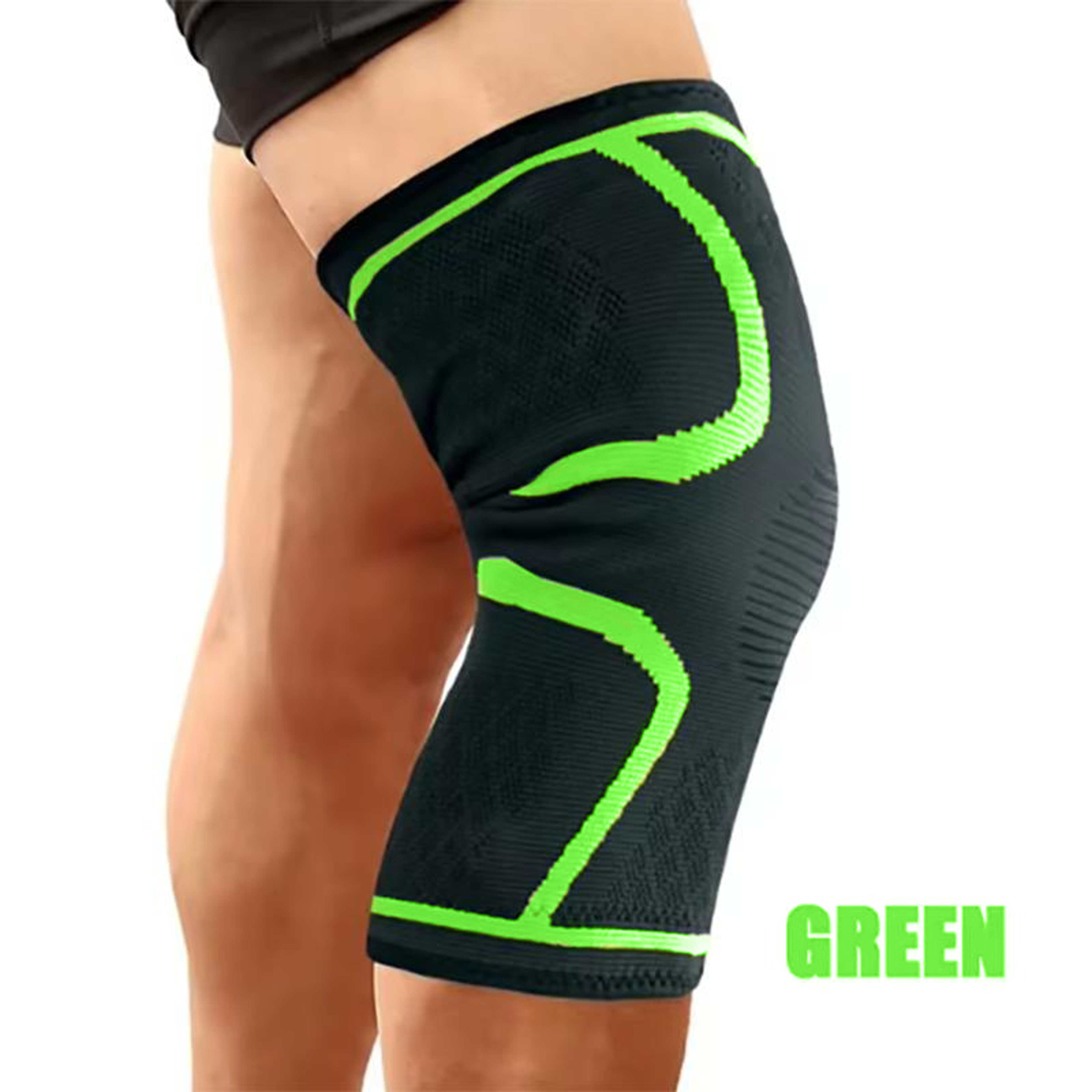 Elastic Compression Knee Support Sleeve For Running Basketball Cycling And Fitness 7