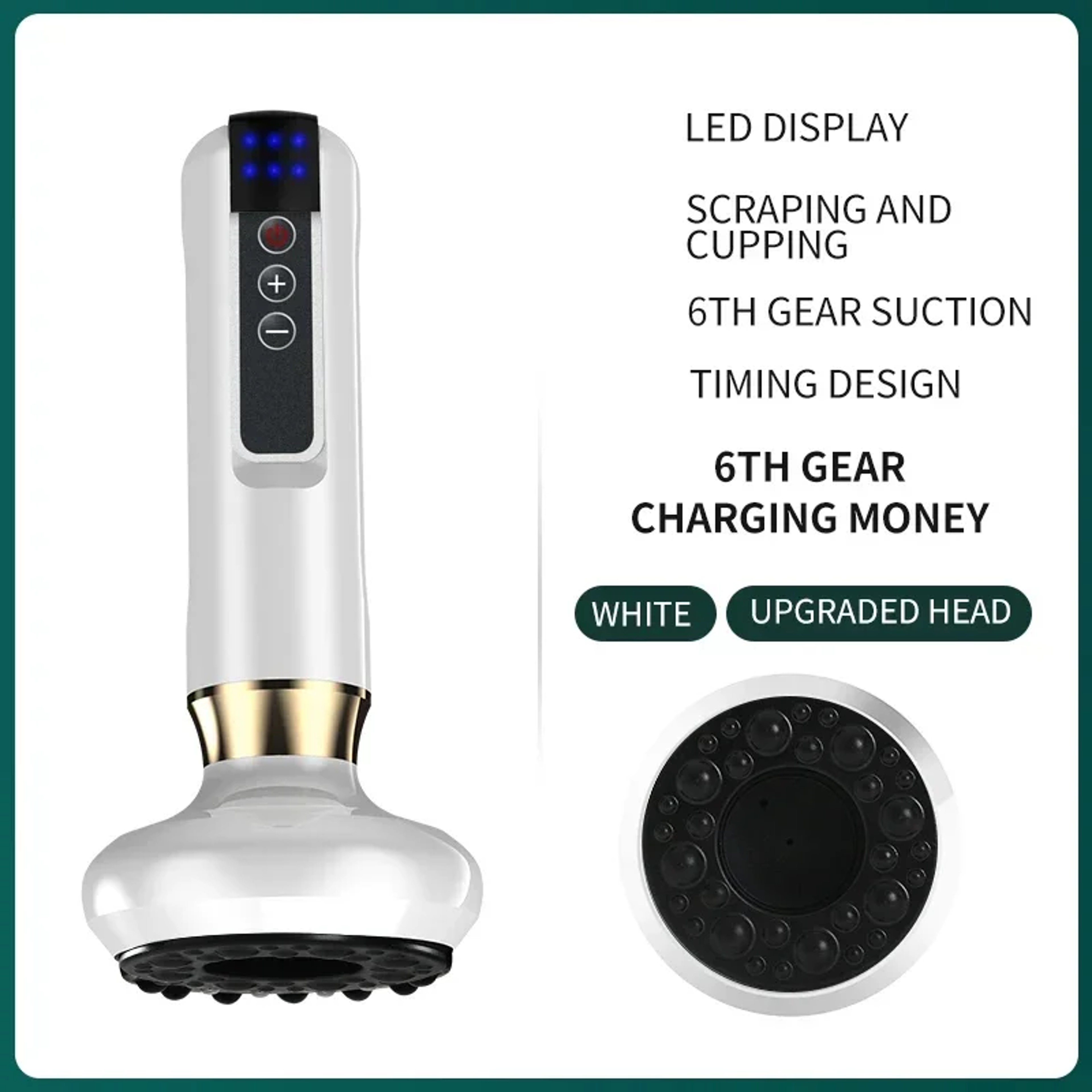 Electric Gua Sha Vacuum Cupping Massager with Infrared Heat for Full Body Relaxation – view 8