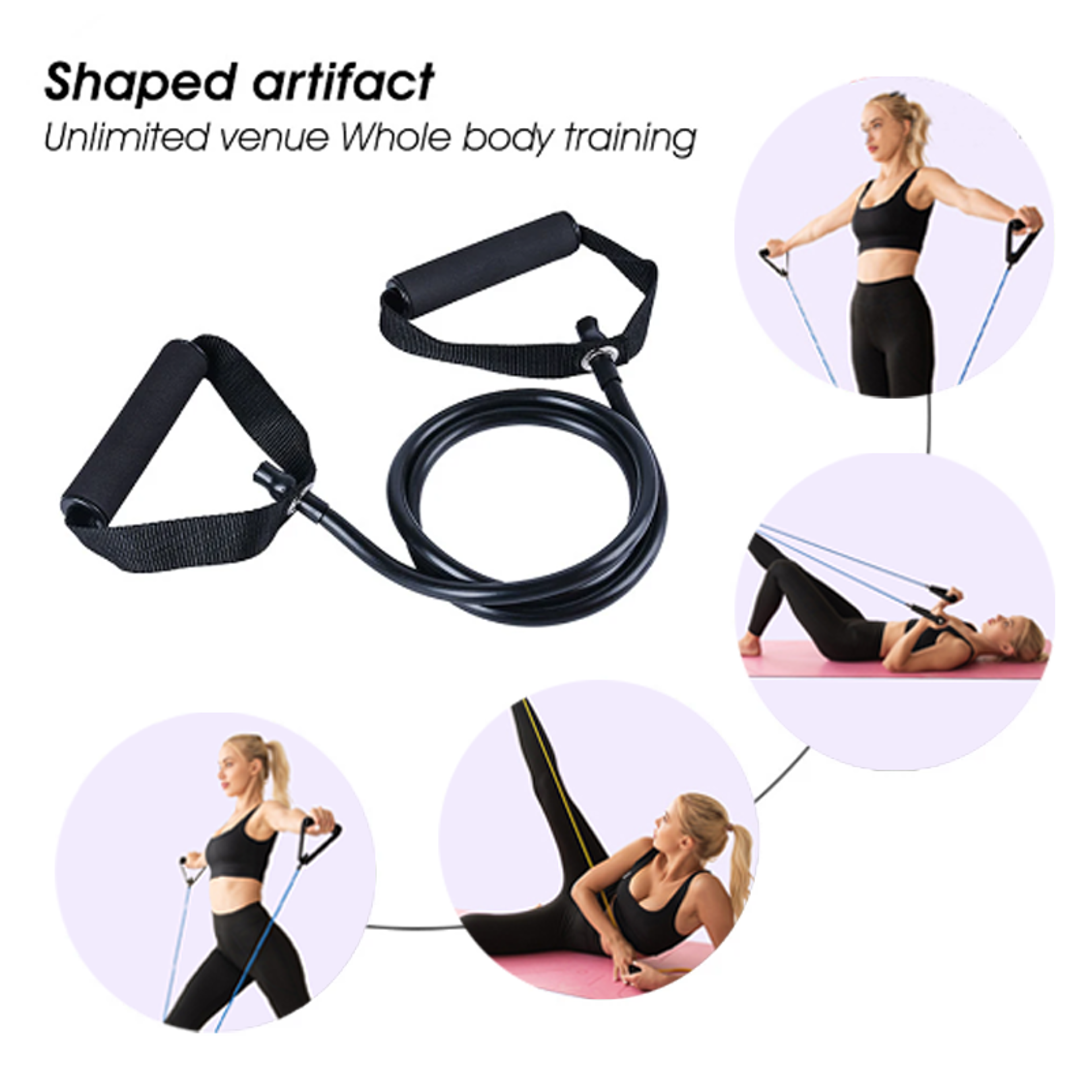 Resistance Bands With Handles For Full Body Strength Training And Home Workouts 3