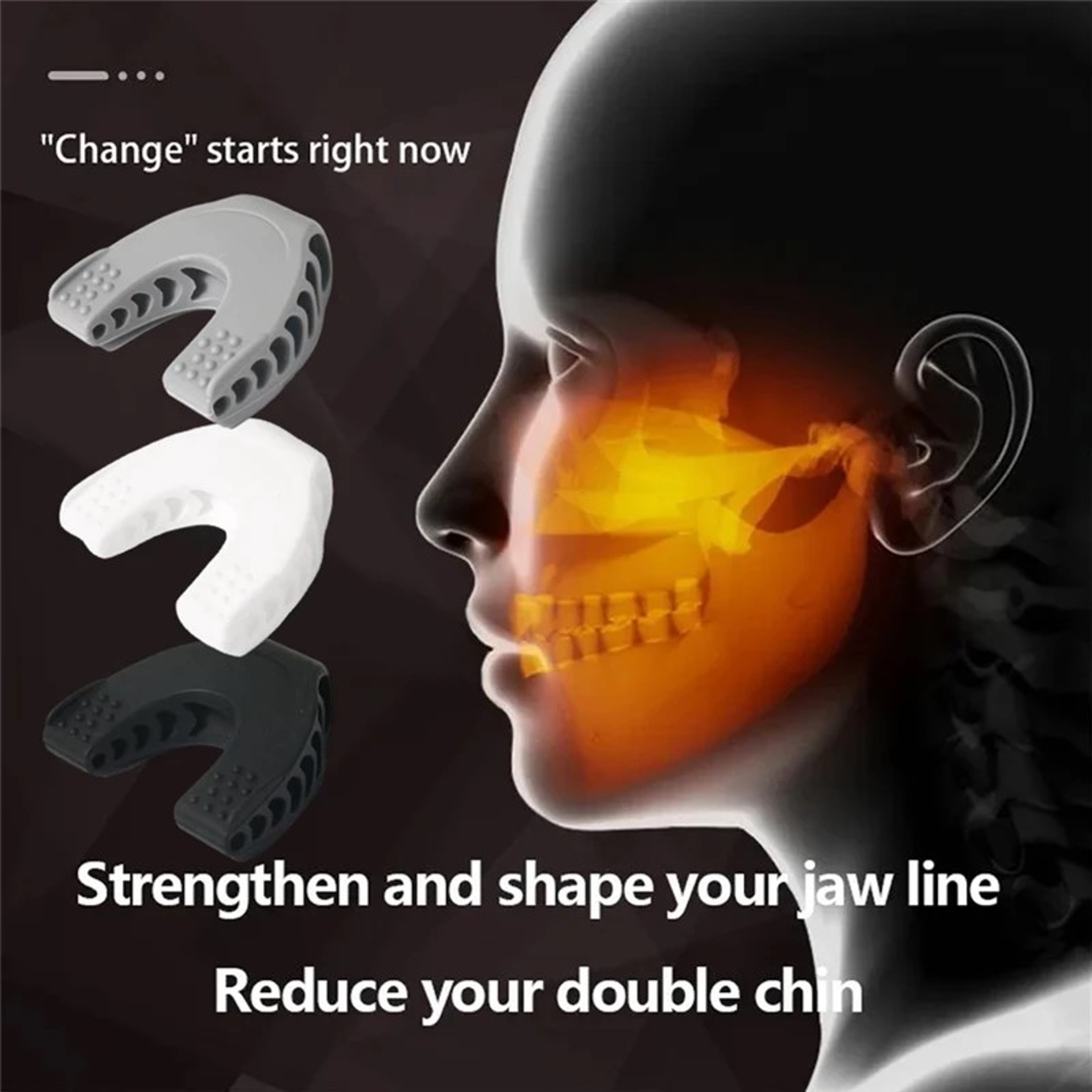 U Shape Jaw Exerciser Jawline Trainer Facial Muscle Fitness Tool 4