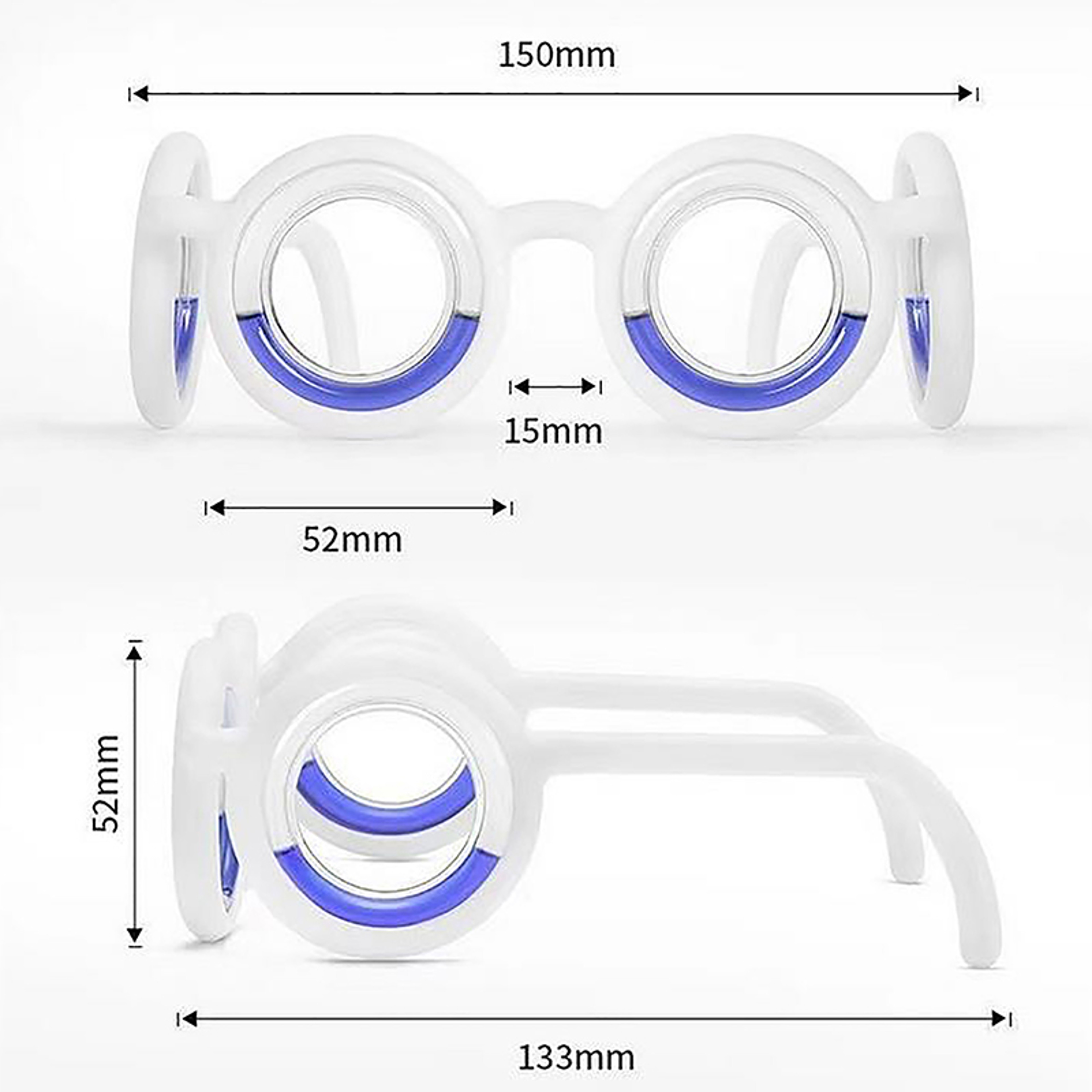 Anti Motion Sickness Glasses Lensless Liquid Travel Nausea Relief Eyewear – view 6