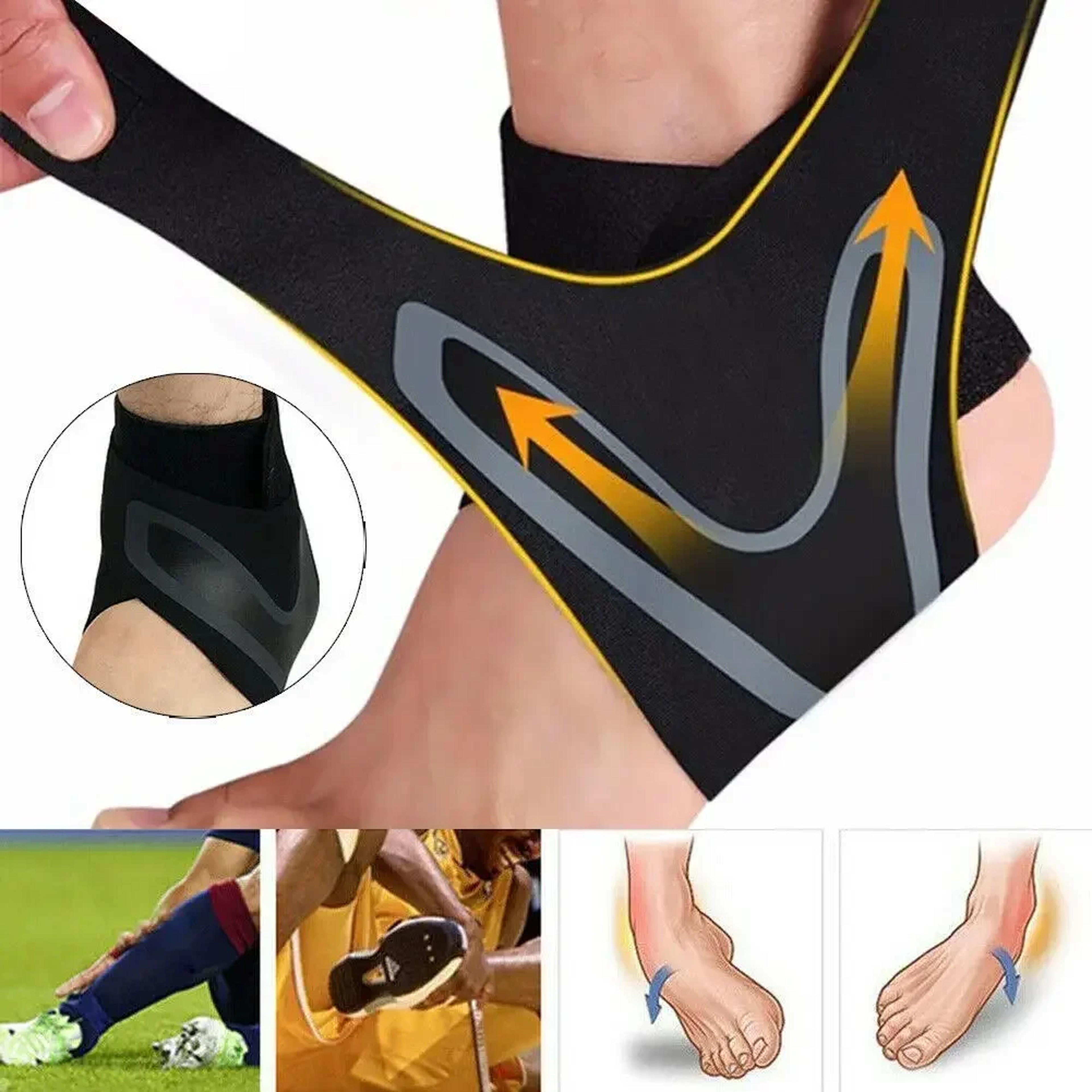 Ankle Support Compression Sleeve For Plantar Fasciitis Sports And Everyday Stability 1