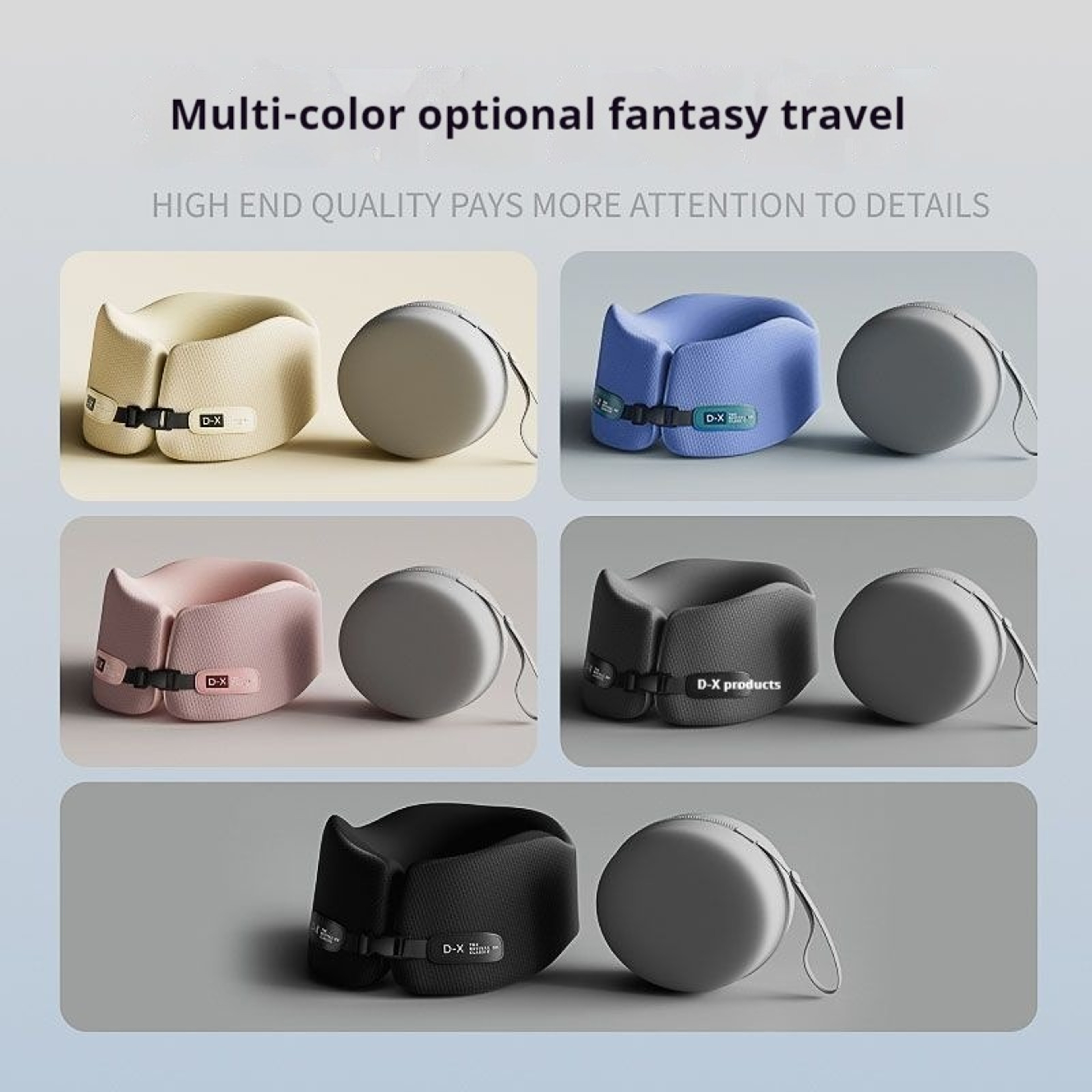 Memory Foam Travel Neck Pillow U Shape Airplane Pillow For Comfortable Head And Neck Support 5