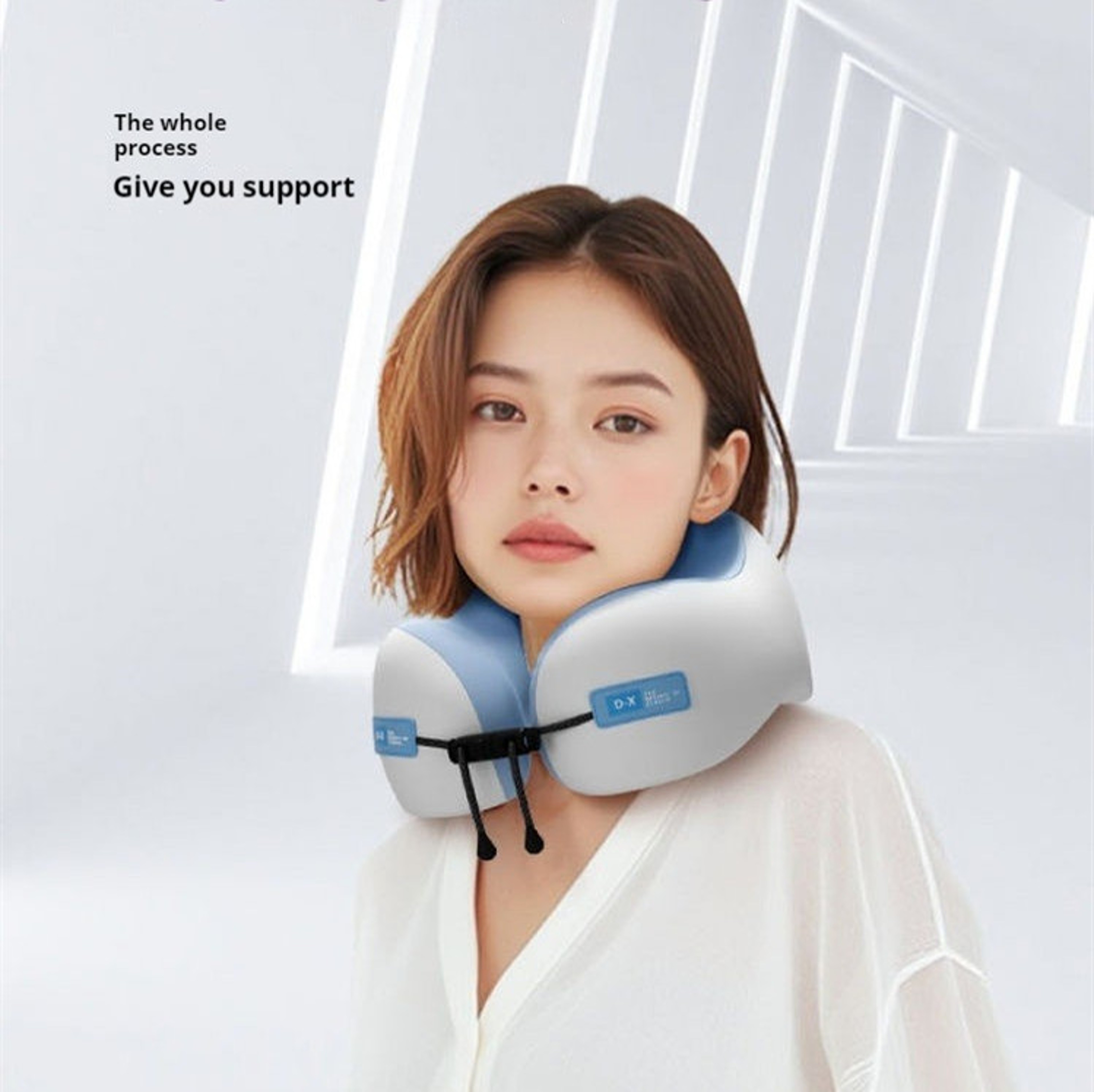U Shaped Memory Foam Travel Pillow With Ergonomic Neck Support For Airplane Sleep 2