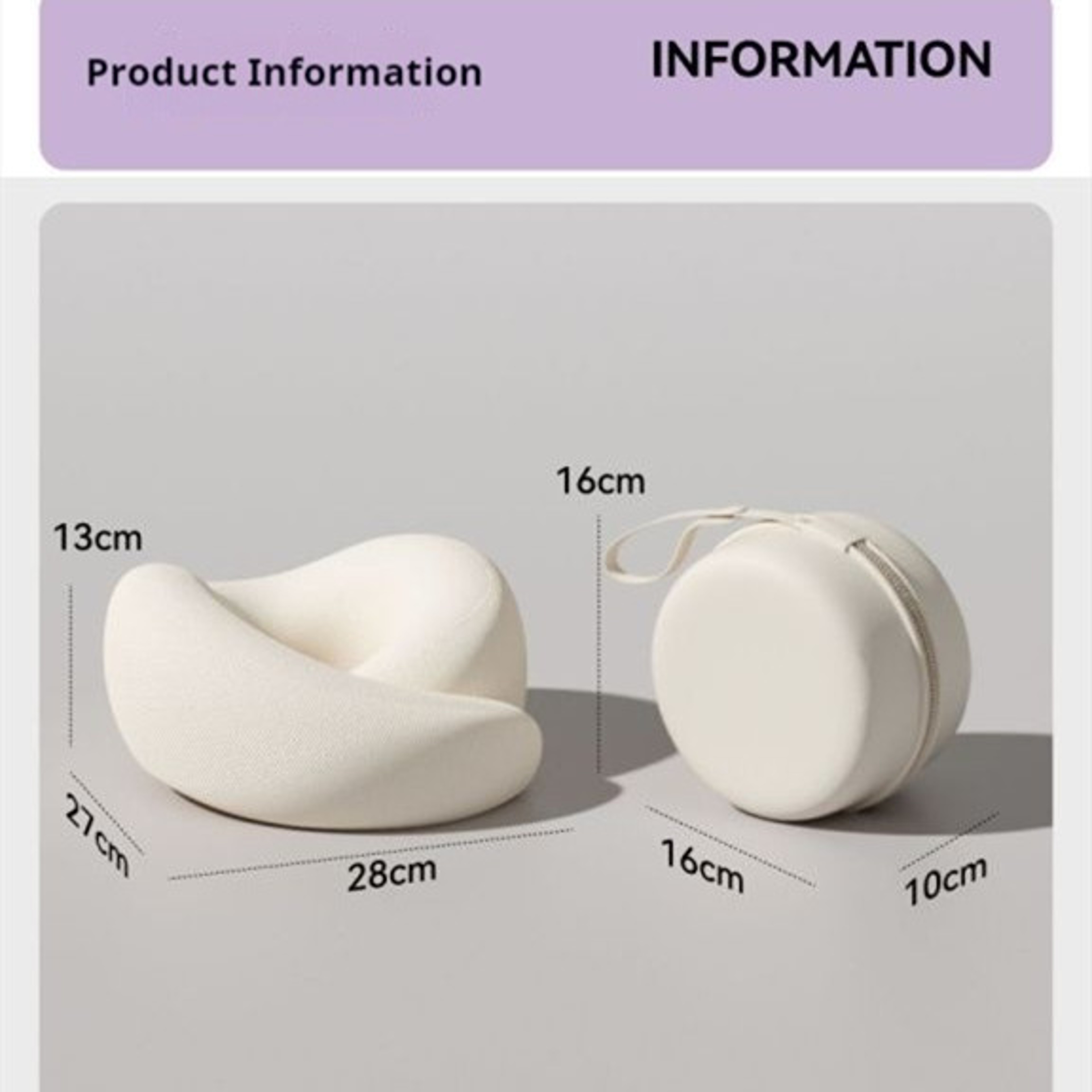 Memory Foam Travel Neck Pillow Ergonomic Head Support Cushion For Comfortable Rest 6