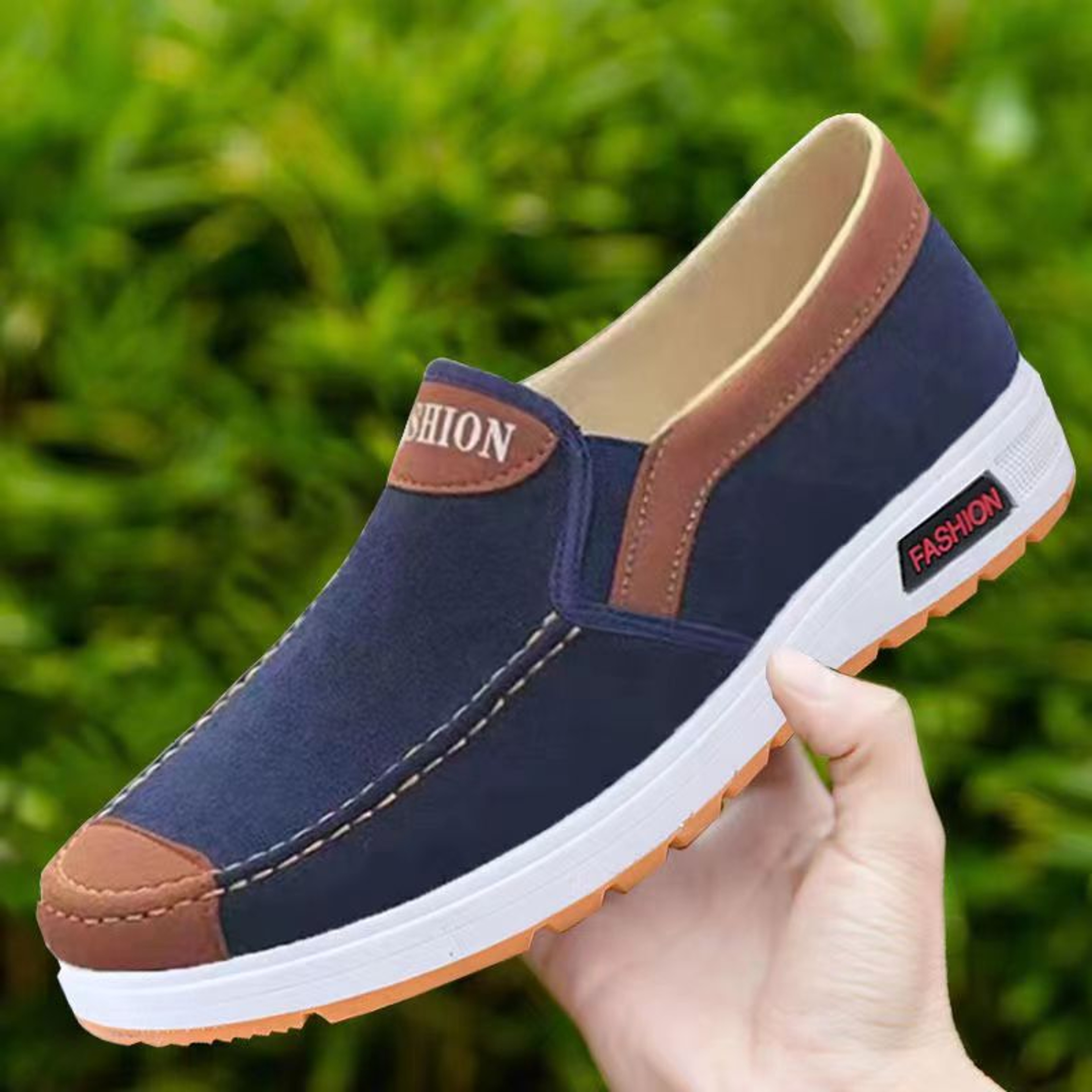 Men Lightweight Canvas Walking Shoes Soft Casual Flat Shoes for Everyday Comfort – view 2
