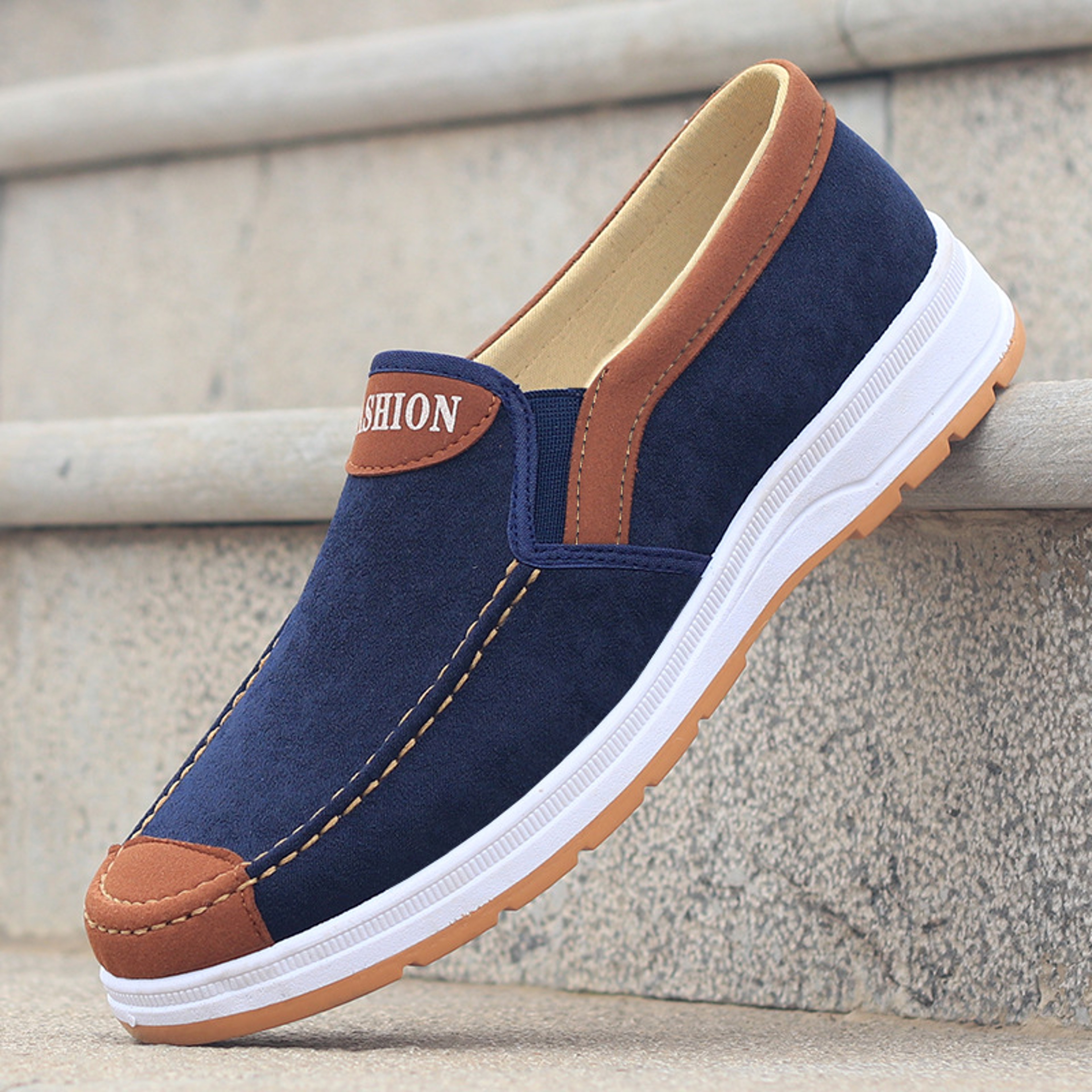 Men Lightweight Canvas Walking Shoes Soft Casual Flat Shoes for Everyday Comfort – view 6