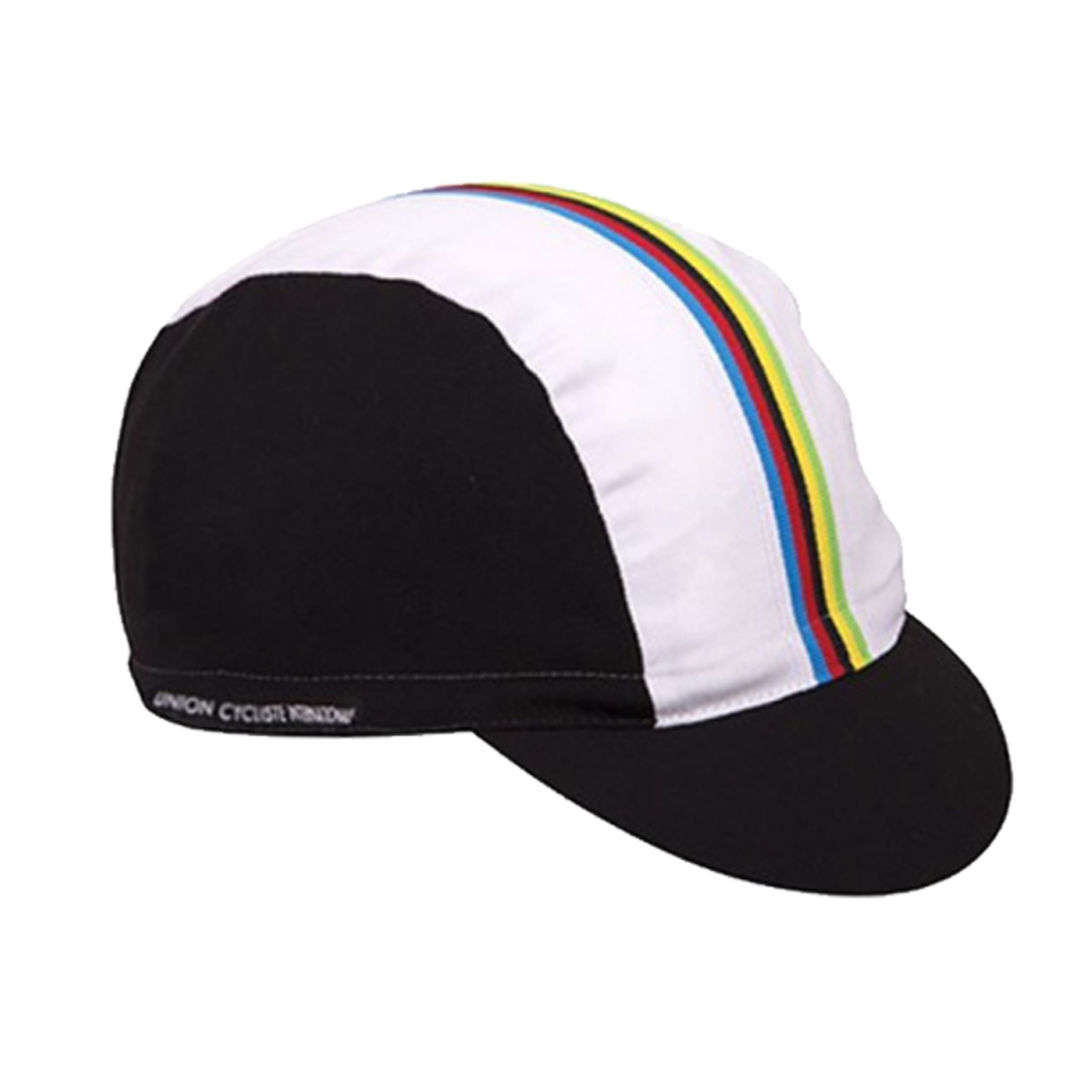 Retro Cycling Cap Breathable Bike Hat with Color Bar Design – view 3