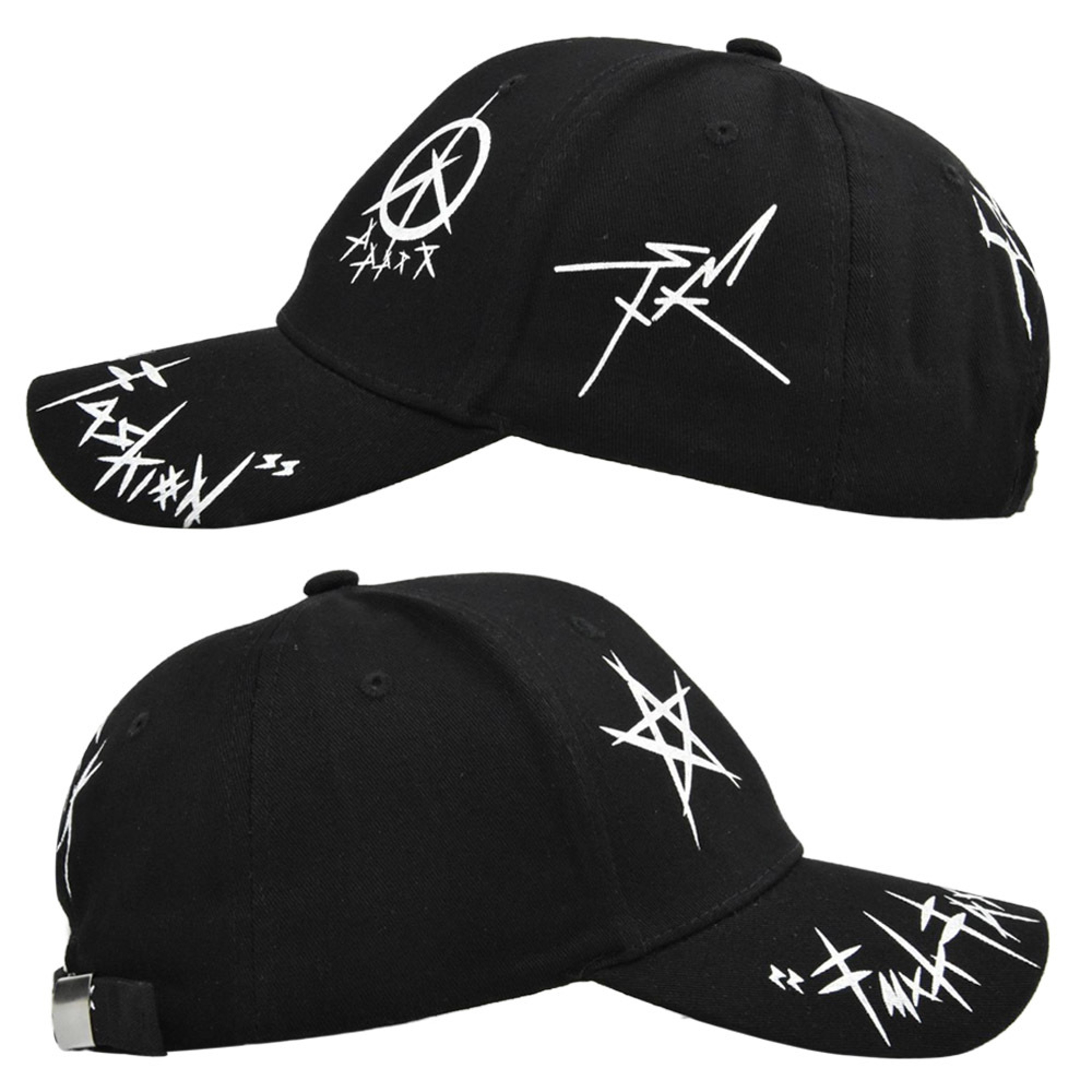 Graffiti Letter Baseball Cap Adjustable Cotton Snapback Hip Hop Dad Hat 2