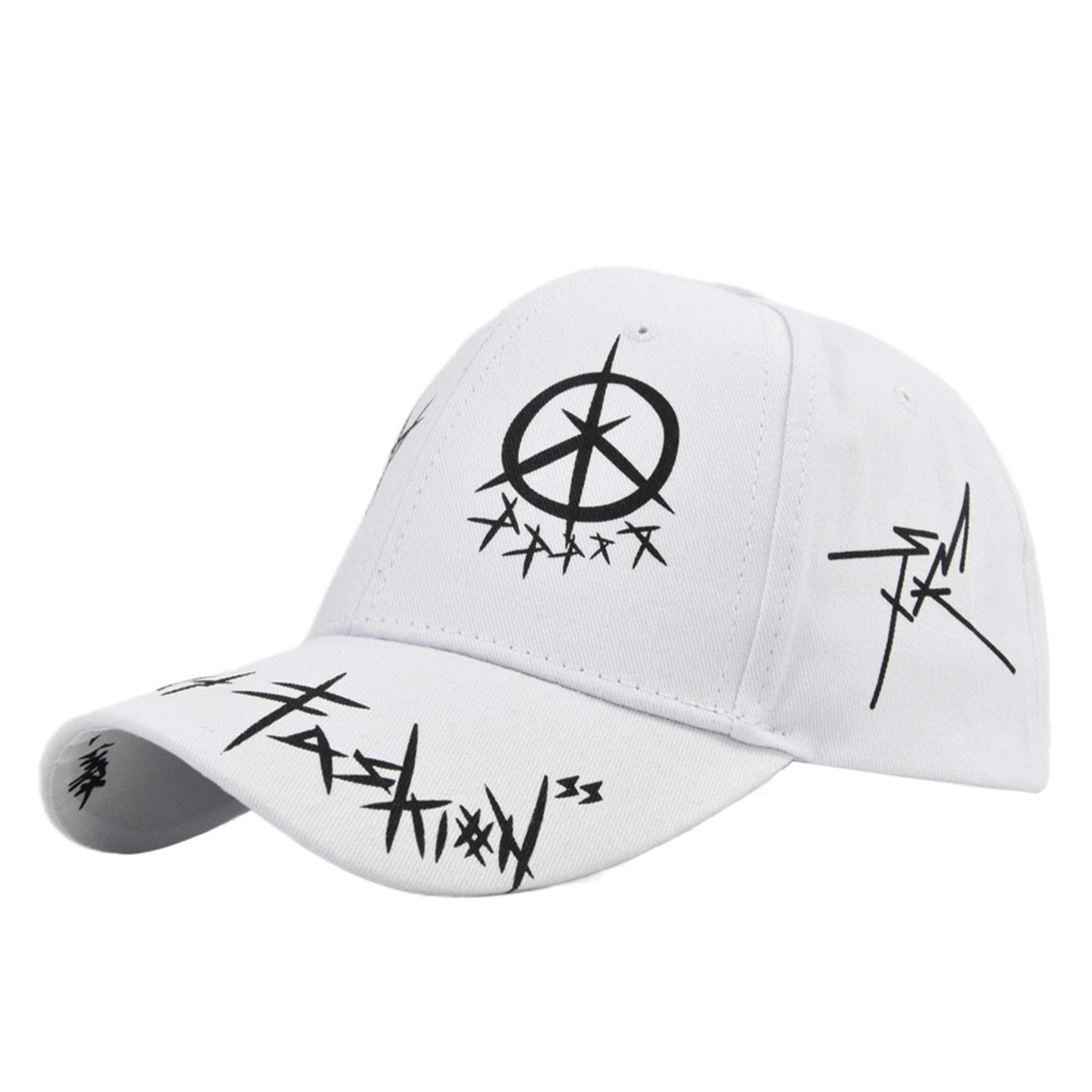 Graffiti Letter Baseball Cap Adjustable Cotton Snapback Hip Hop Dad Hat 7