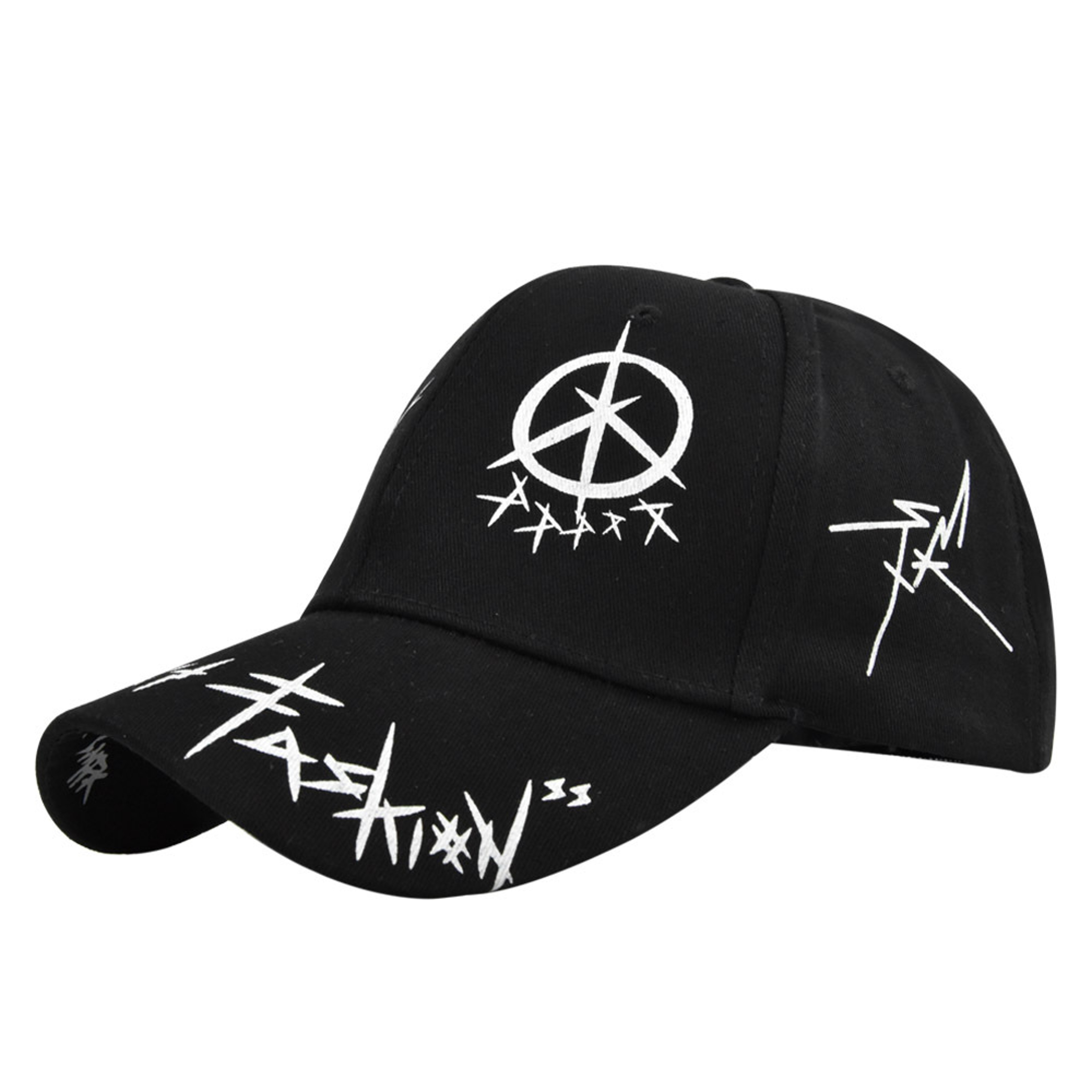 Graffiti Letter Baseball Cap Adjustable Cotton Snapback Hip Hop Dad Hat 8