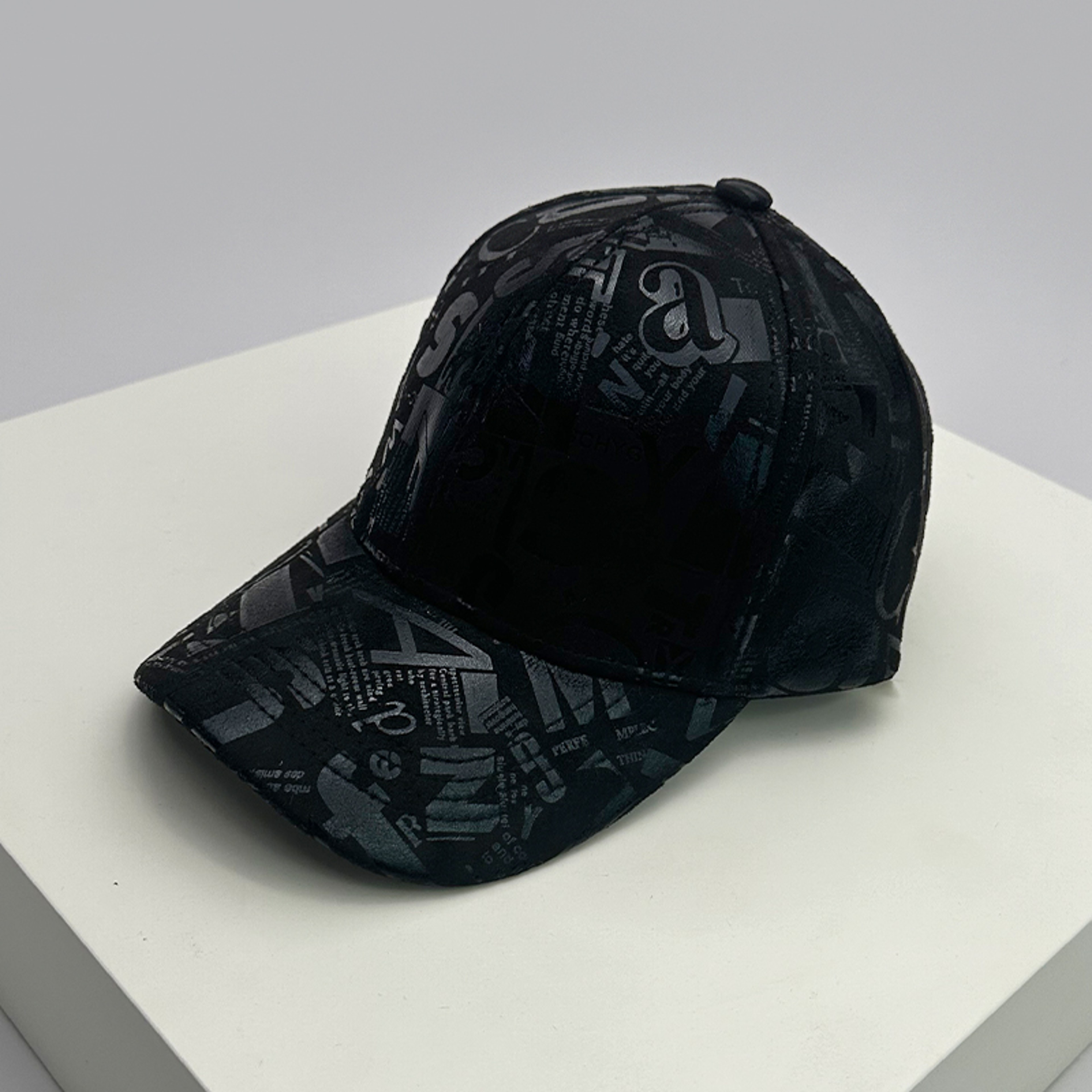 Kpop Vegan Leather Baseball Cap Graffiti Streetwear Sun Hat for Men and Women – view 9