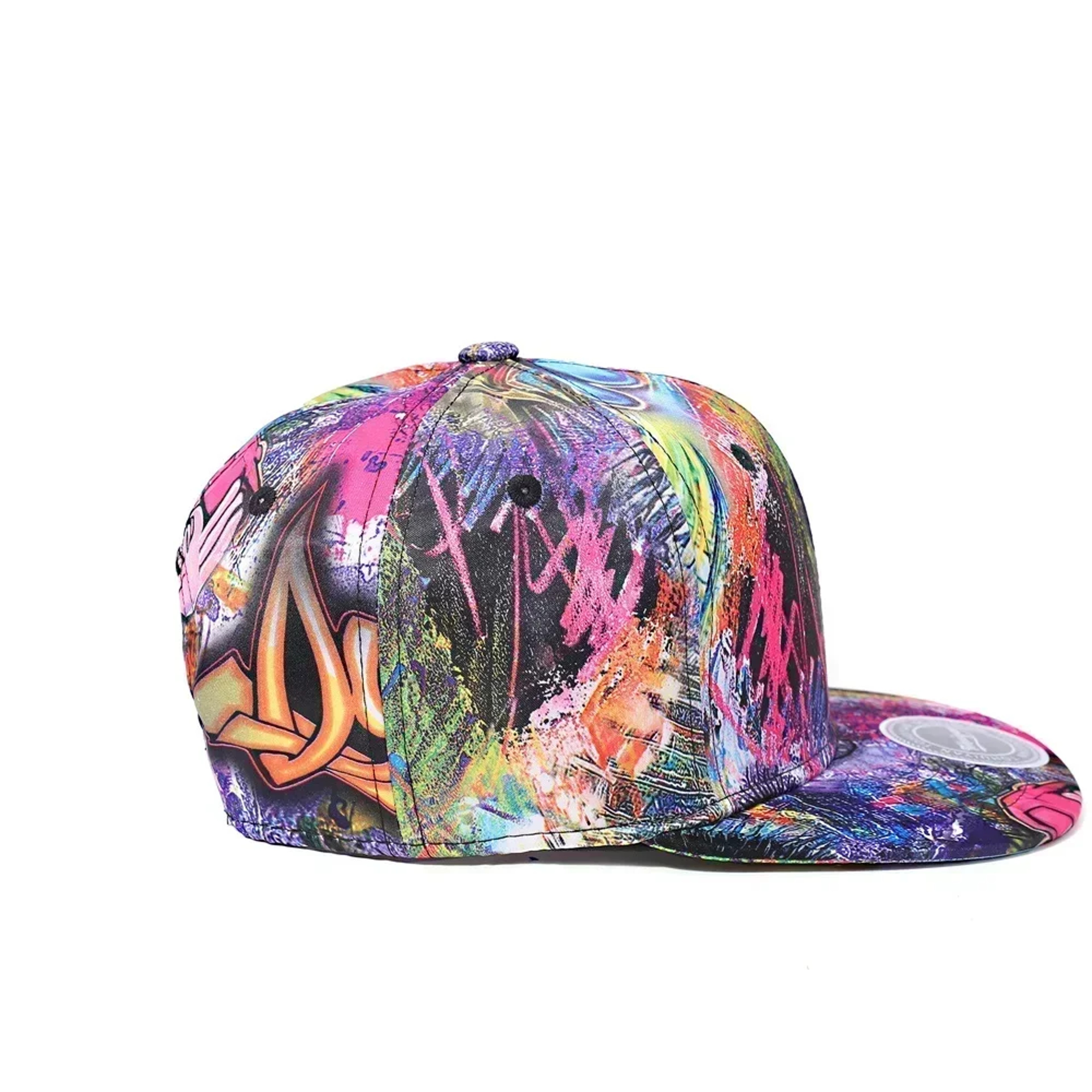 Graffiti Snapback Hat Adjustable Flat Visor Hip Hop Streetwear Baseball Cap 3
