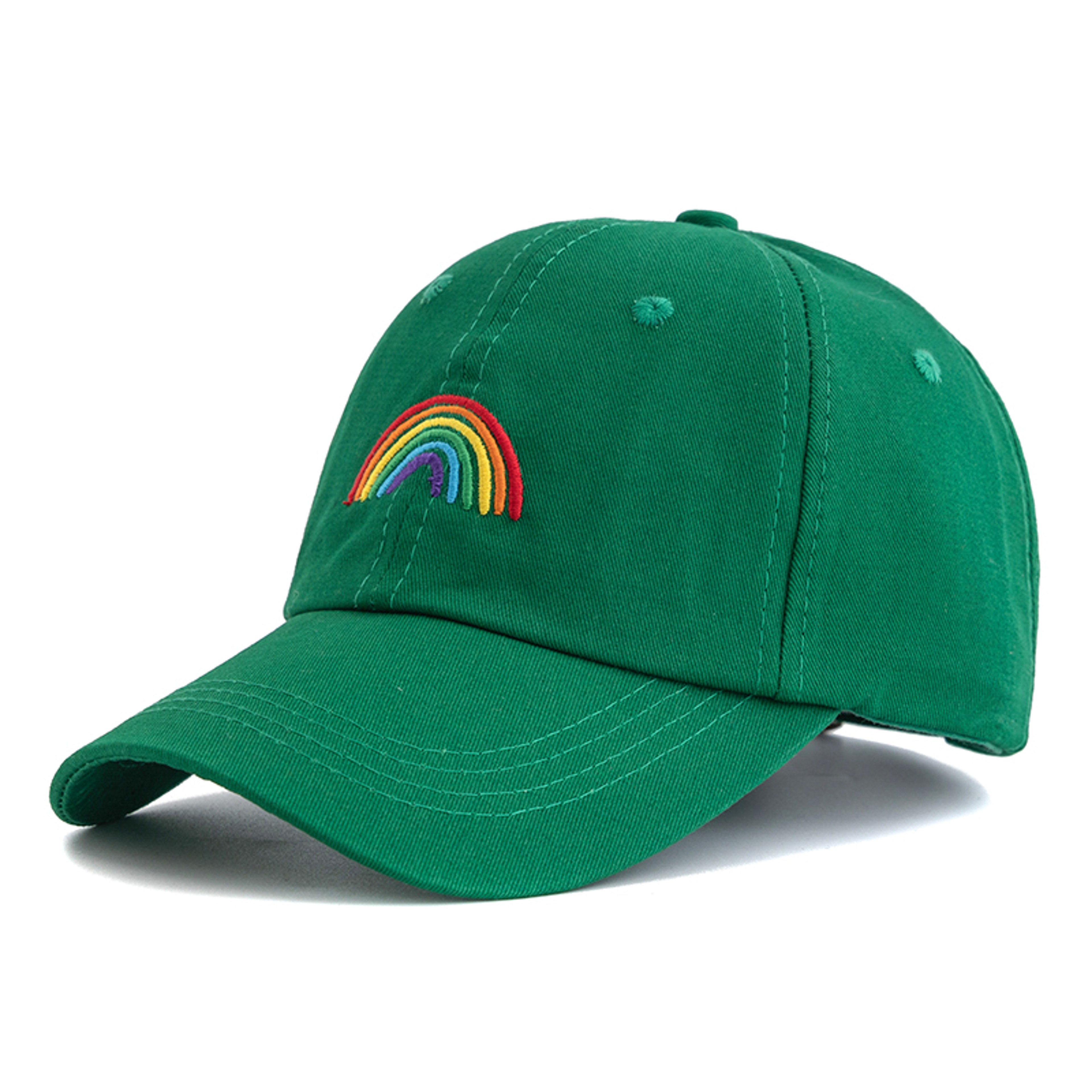 Rainbow Embroidered Baseball Cap Adjustable Unisex Sun Protection Travel Hat – view 9