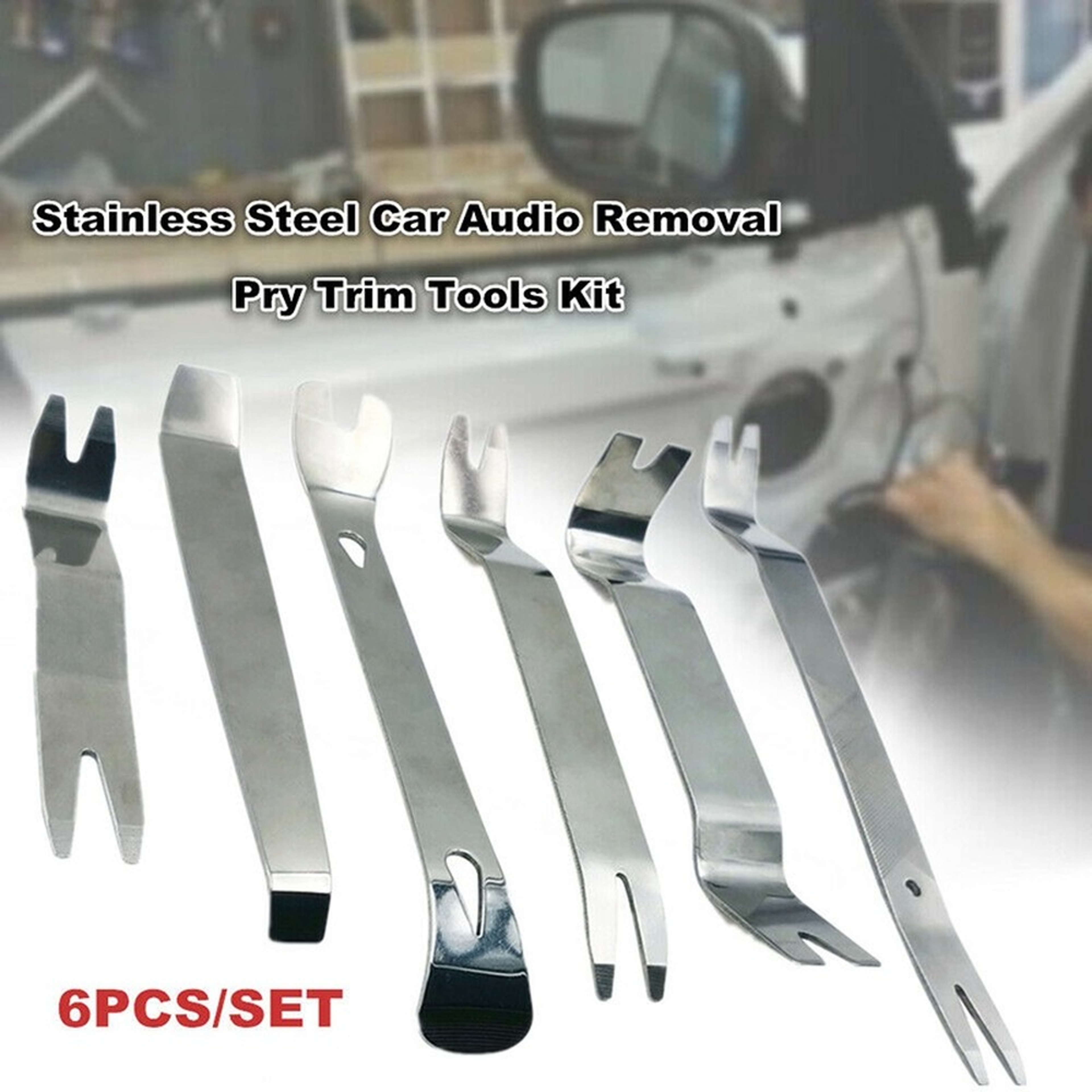 Car Trim Removal Tool Kit for Door Panels Dashboards Radio and Audio Installation – view 2