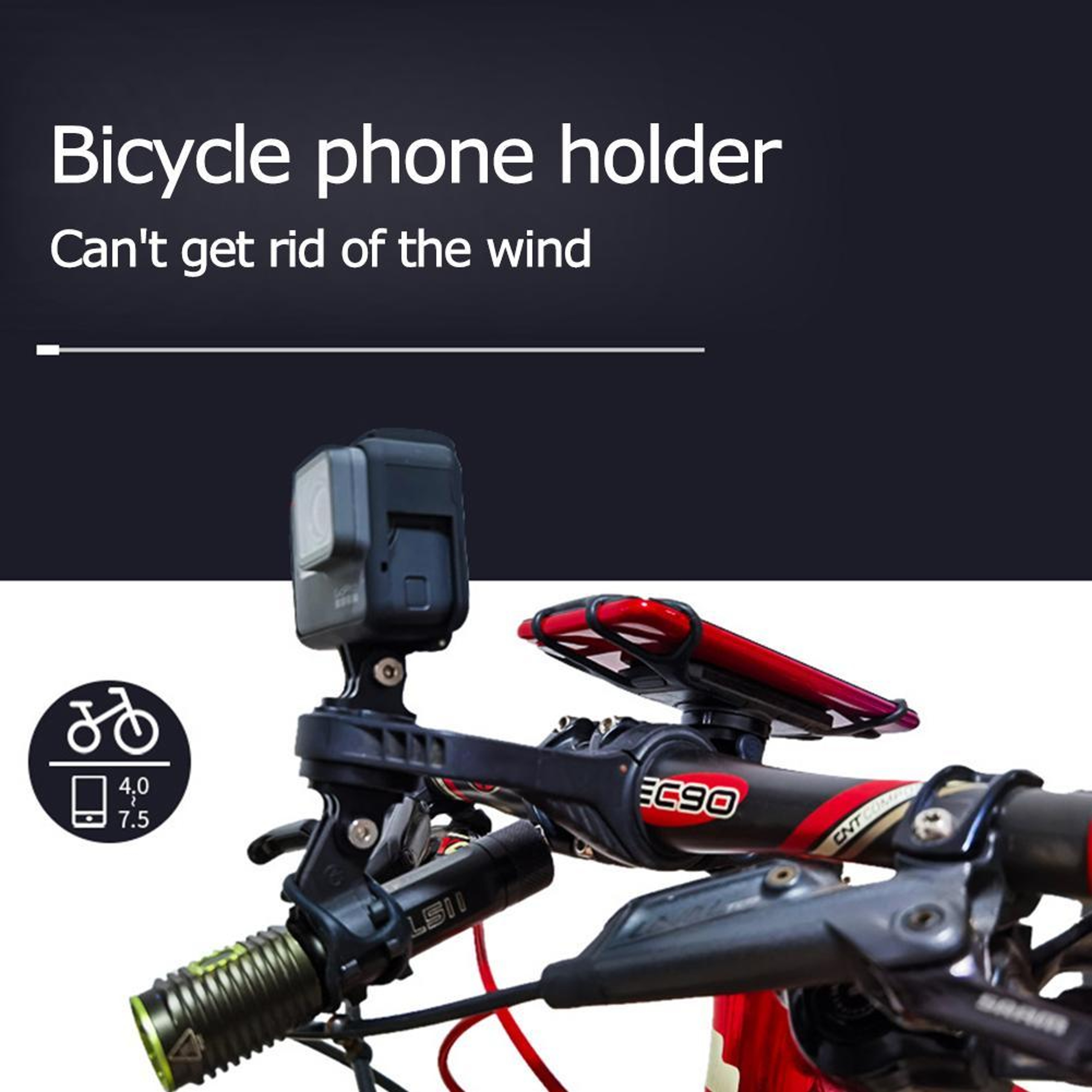 Universal Shockproof Bicycle Phone Holder Secure Silicone Grip Bike And Motorcycle Mount 4