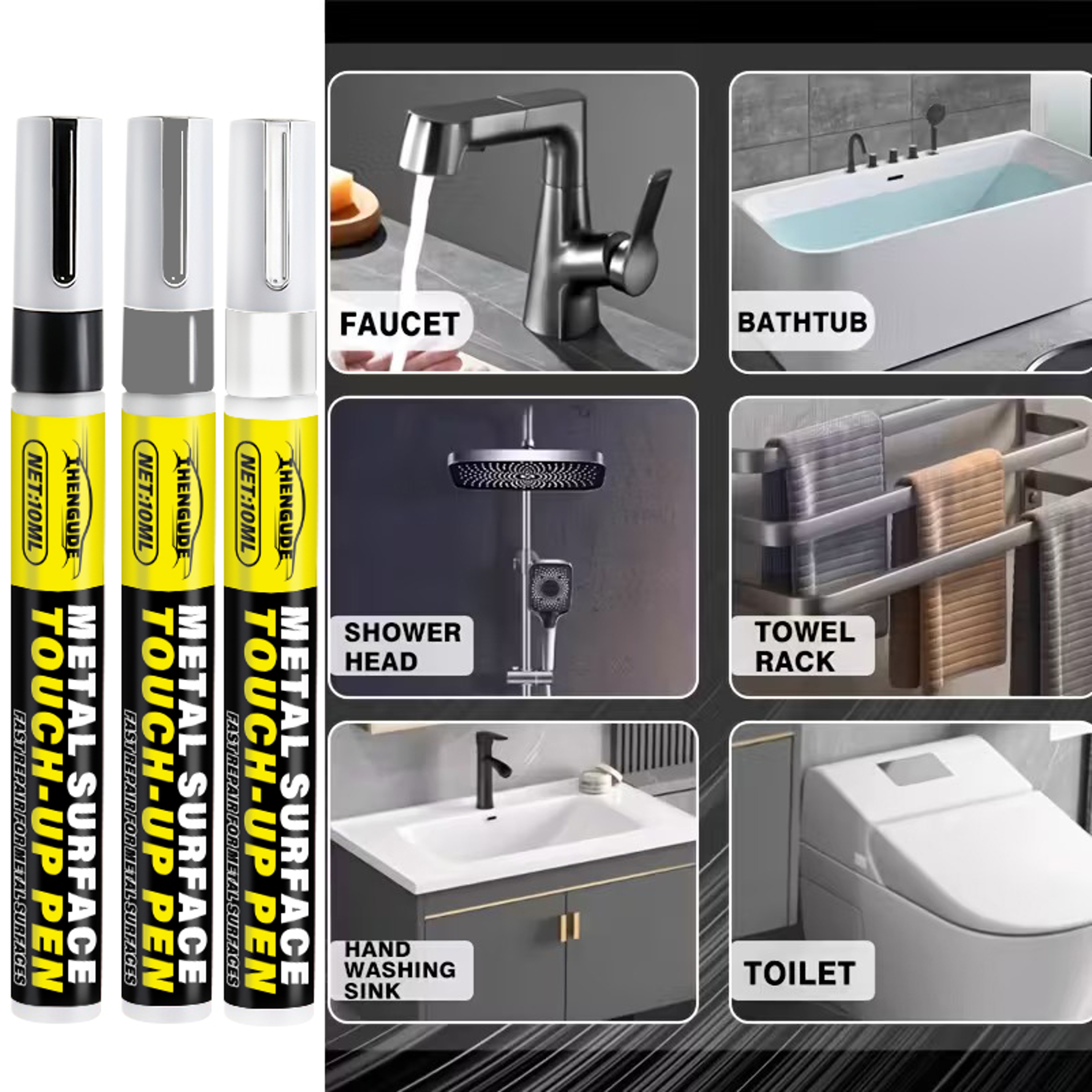 Metal Touch Up Paint Pen For Scratch Repair And Surface Restoration 1