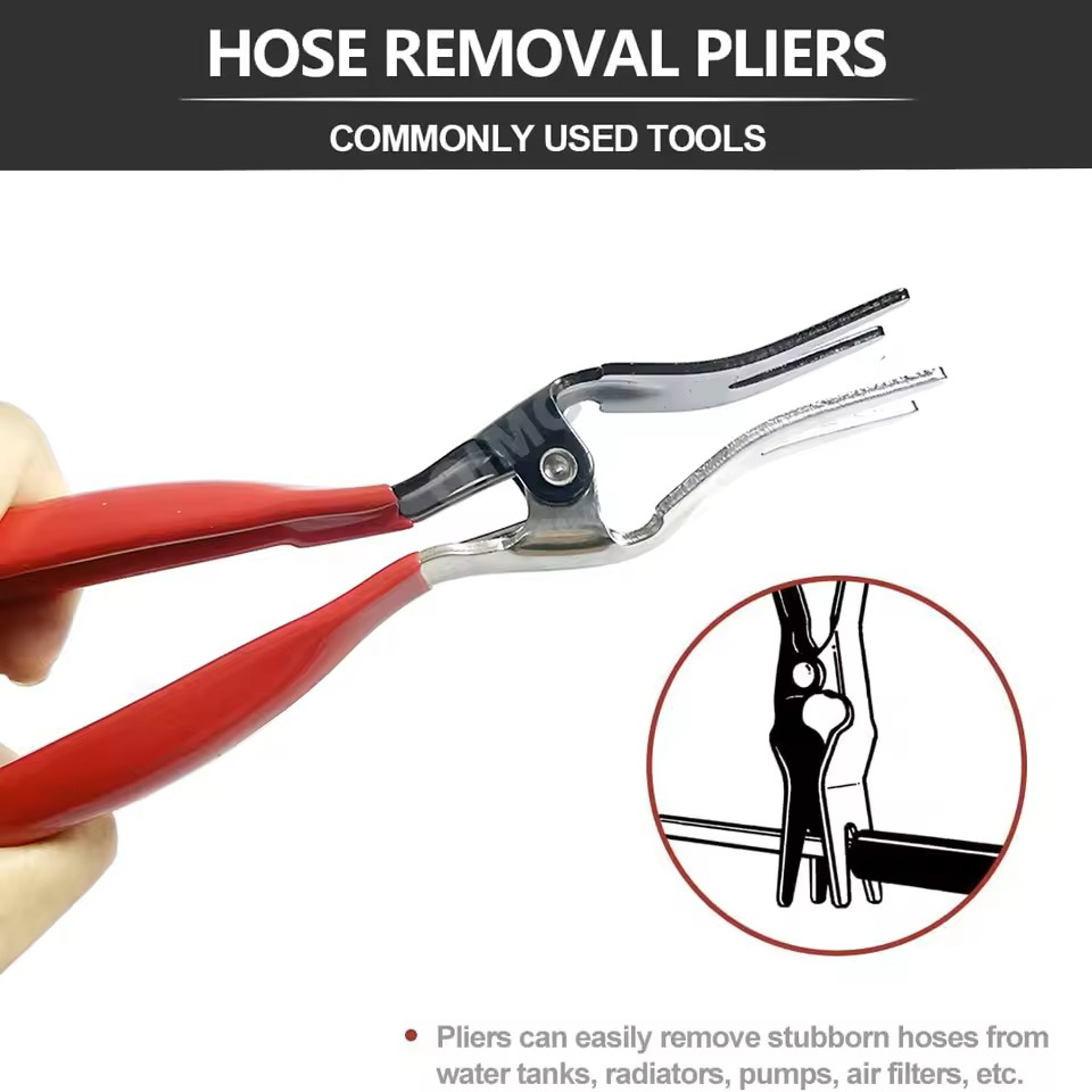 Angled Hose Removal Pliers Automotive Fuel Line and Vacuum Hose Separator Tool – view 2