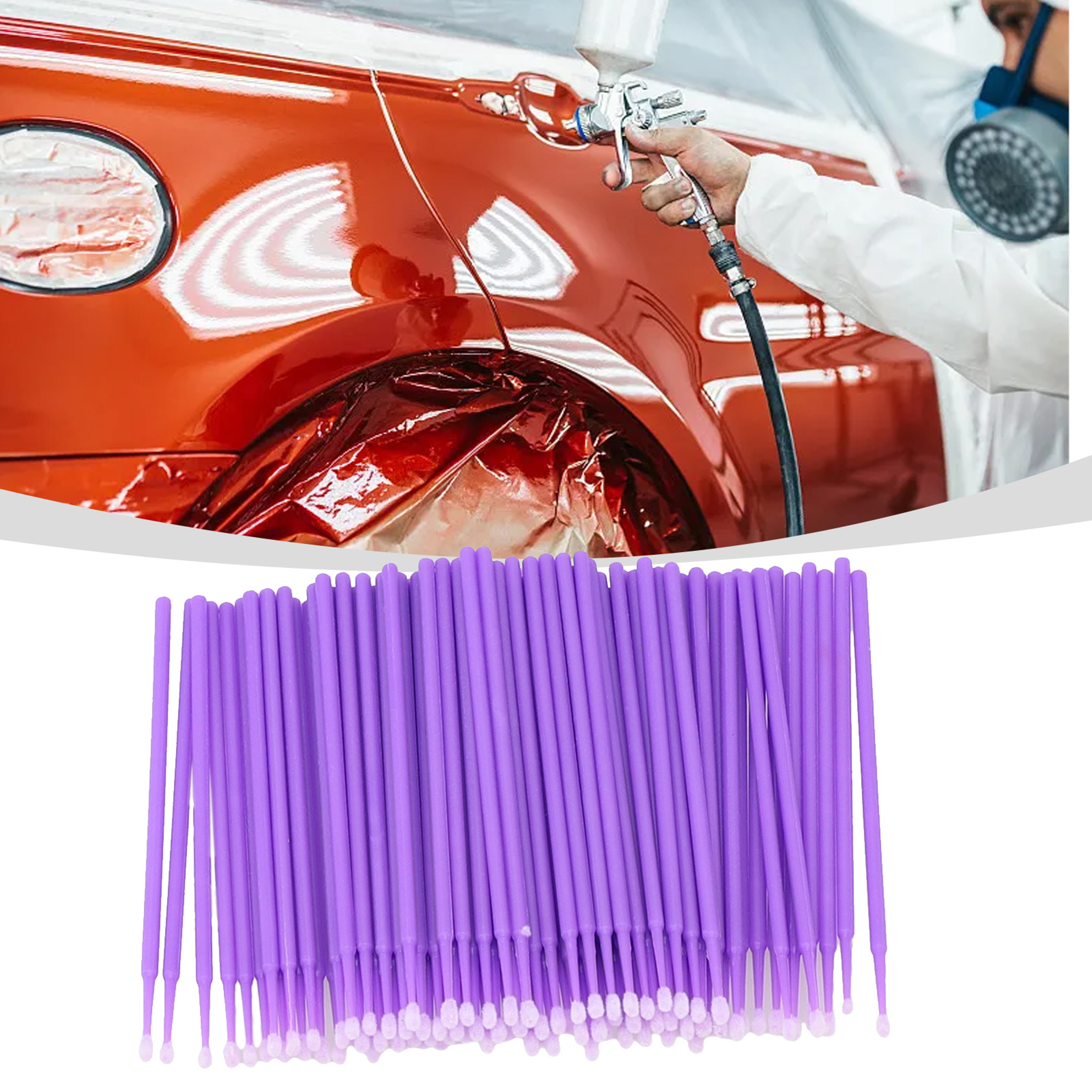 Precision Car Touch Up Paint Brushes Disposable Micro Applicator Sticks Set – view 7