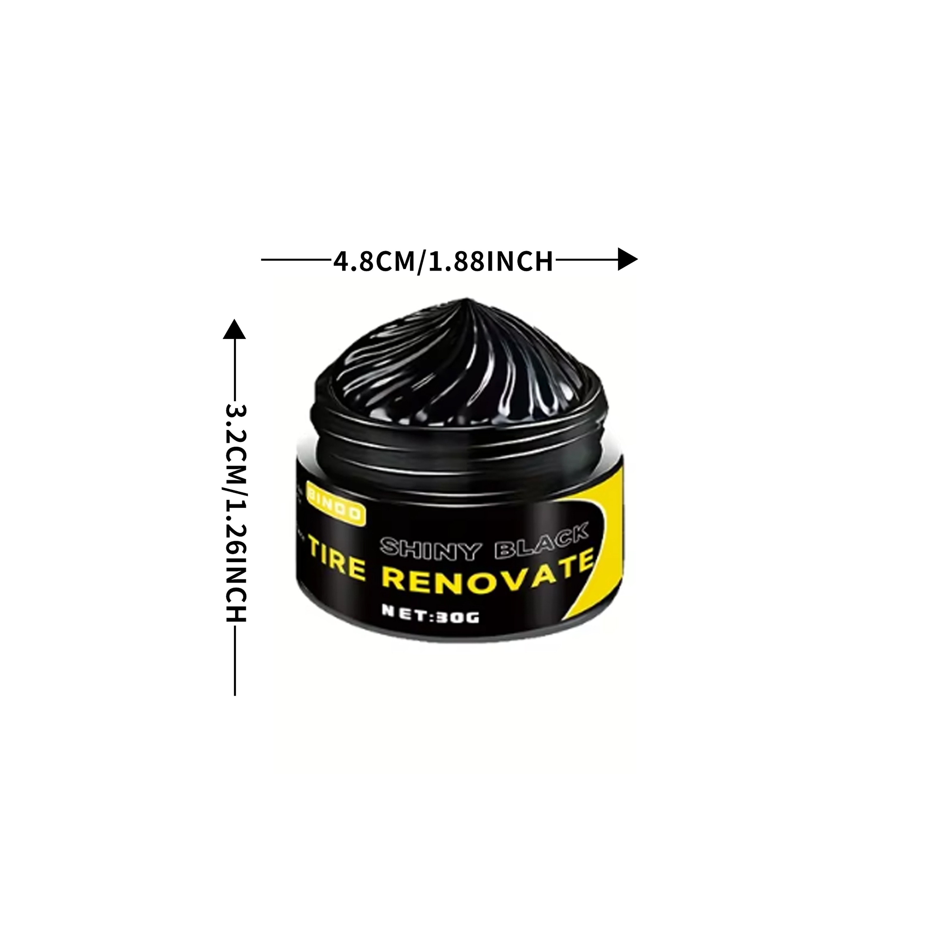 Black Tire Shine Wax Long Lasting Tire Protectant and Restorer – view 6