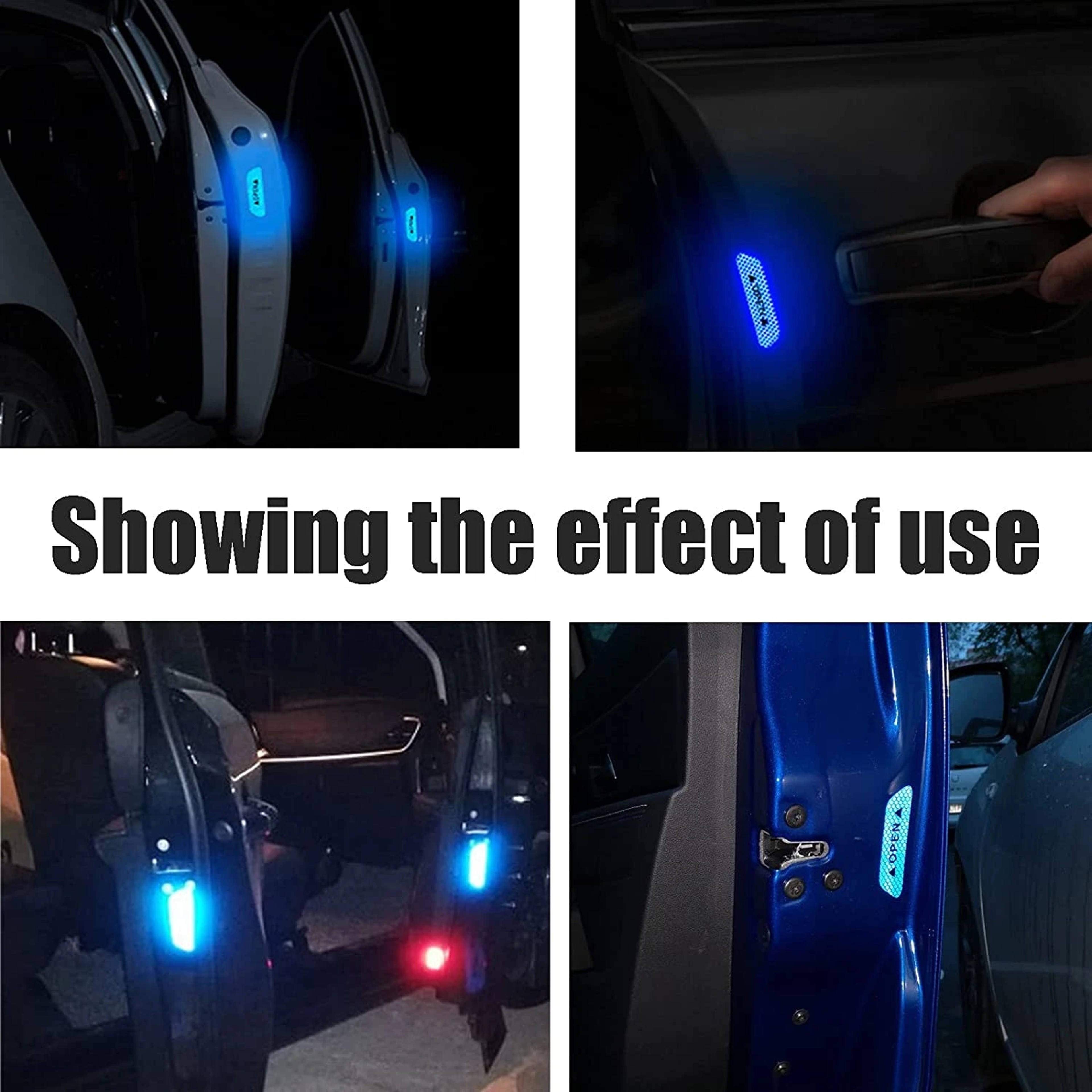 Car Reflective Warning Strips Waterproof Door Safety Stickers – view 5