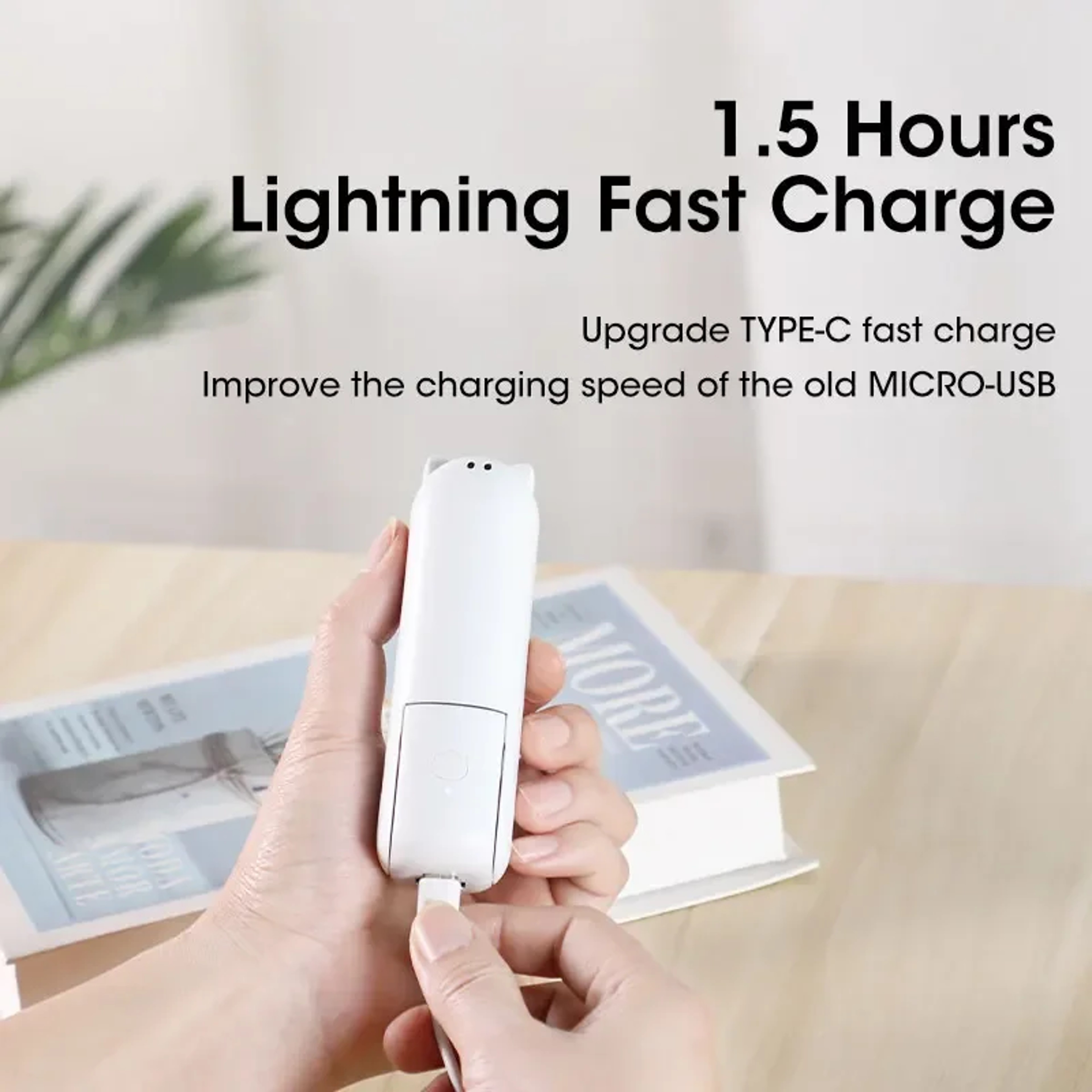 Portable Rechargeable Handheld Fan Foldable Mini Desk Fan with Power Bank – view 5