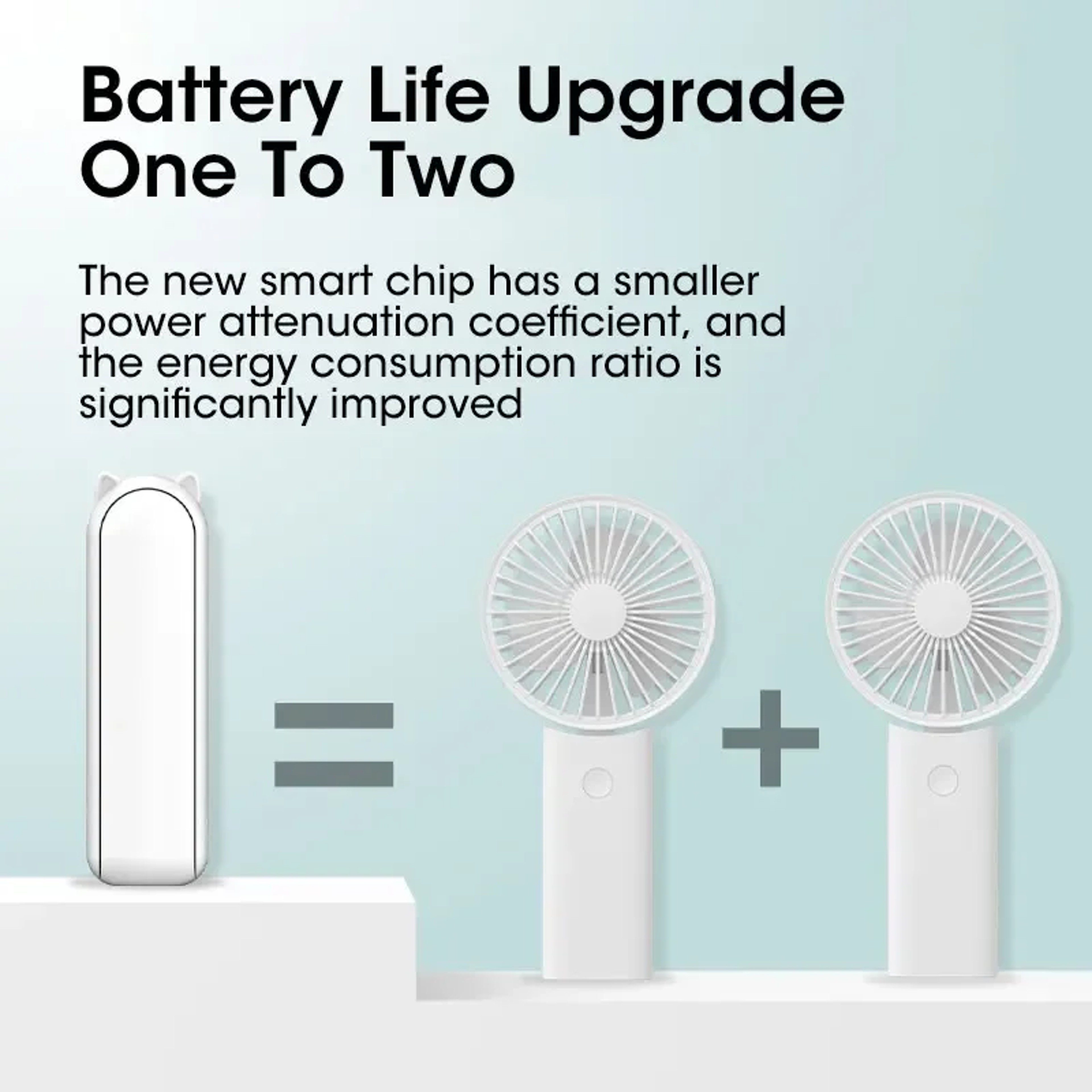 Portable Rechargeable Handheld Fan Foldable Mini Desk Fan with Power Bank – view 6