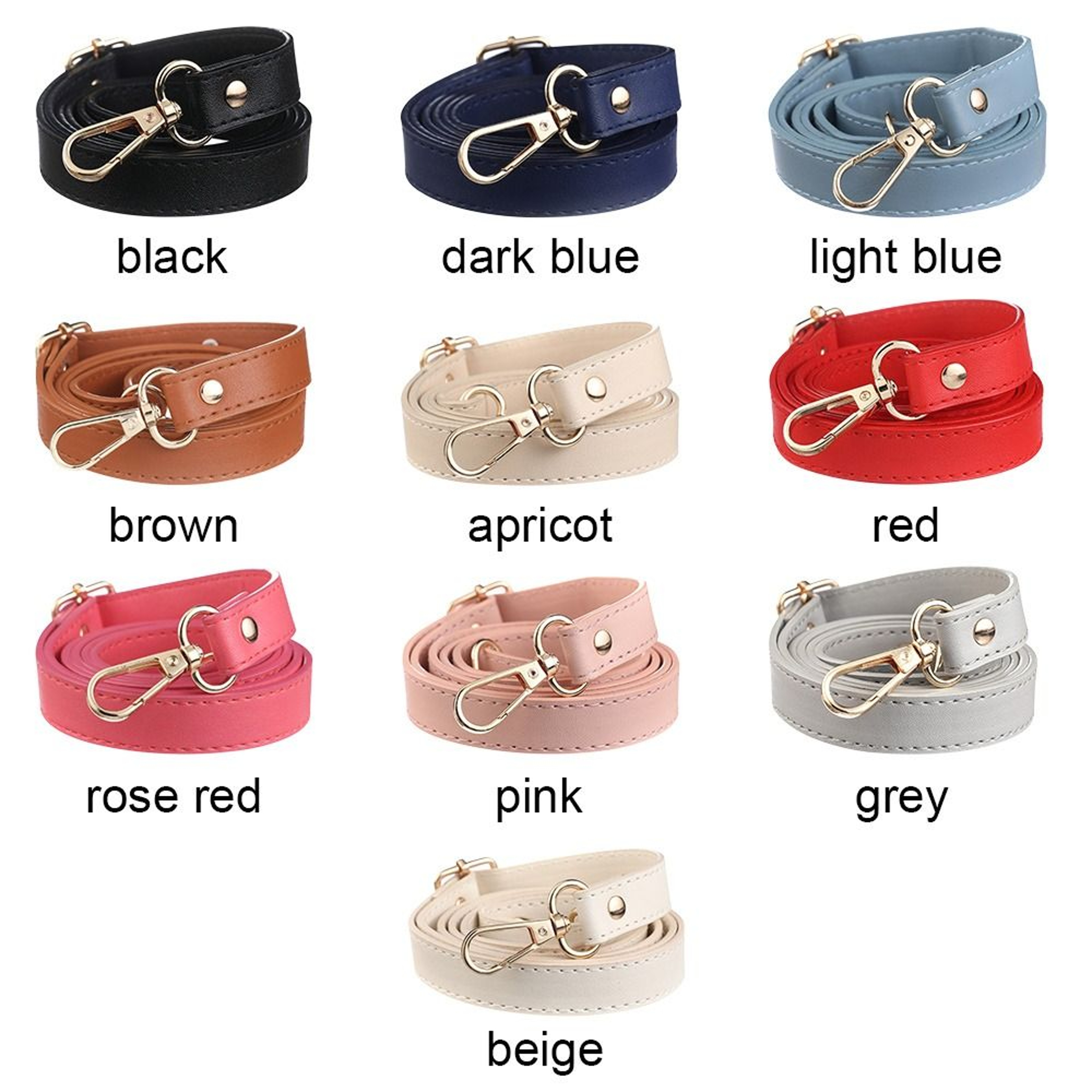 Adjustable Leather Crossbody Bag Strap Replacement Shoulder Belt – view 6