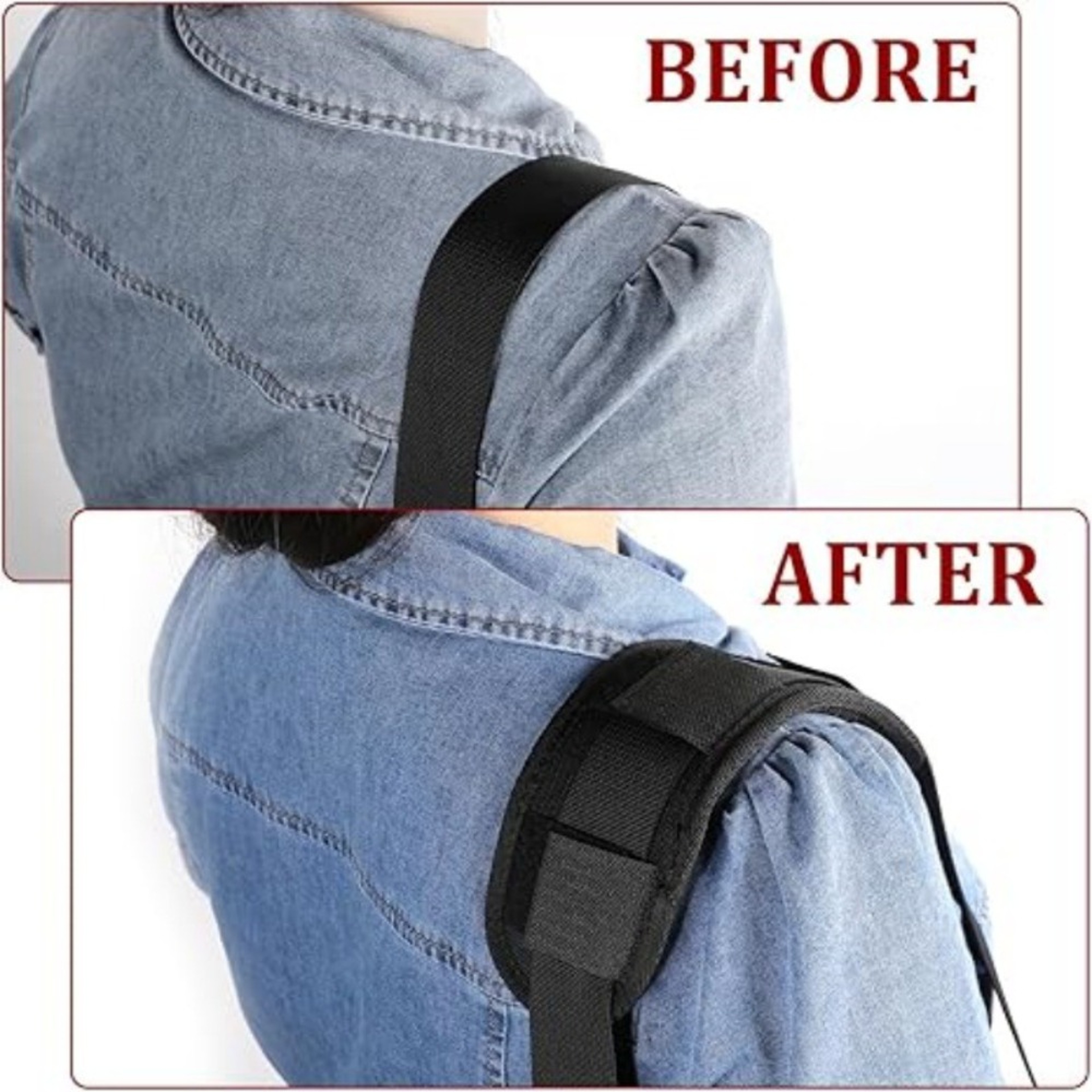 Breathable Backpack Shoulder Strap Pads Non Slip Removable Cushion for Comfortable Carrying – view 4