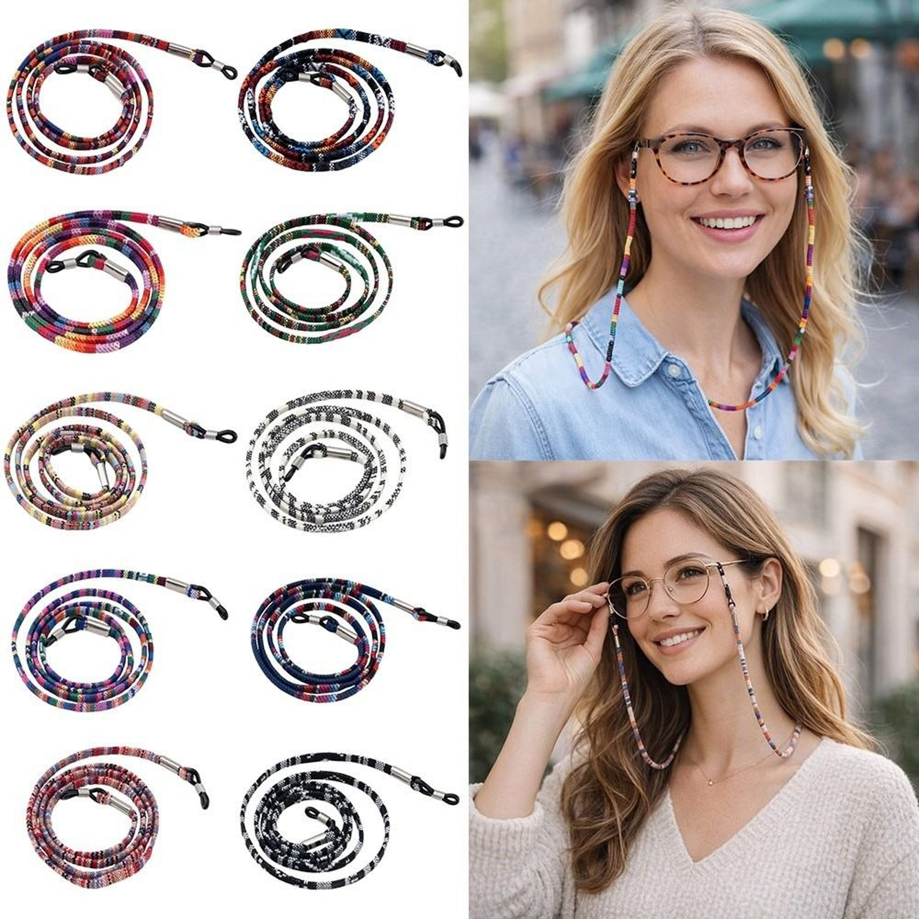 Bohemian Adjustable Sunglass Lanyard Anti Slip Eyeglass Neck Cord – view 3