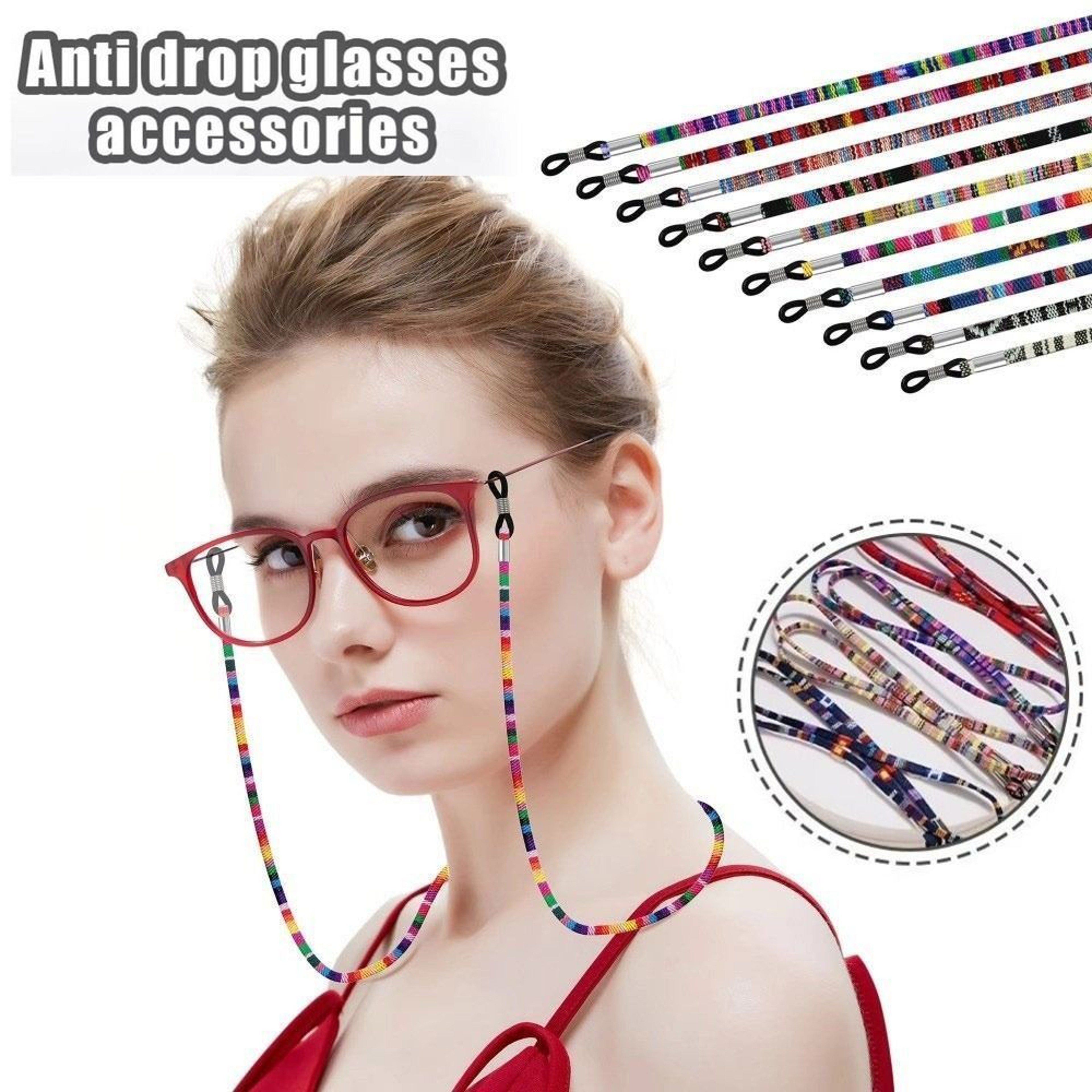 Bohemian Adjustable Sunglass Lanyard Anti Slip Eyeglass Neck Cord – view 4
