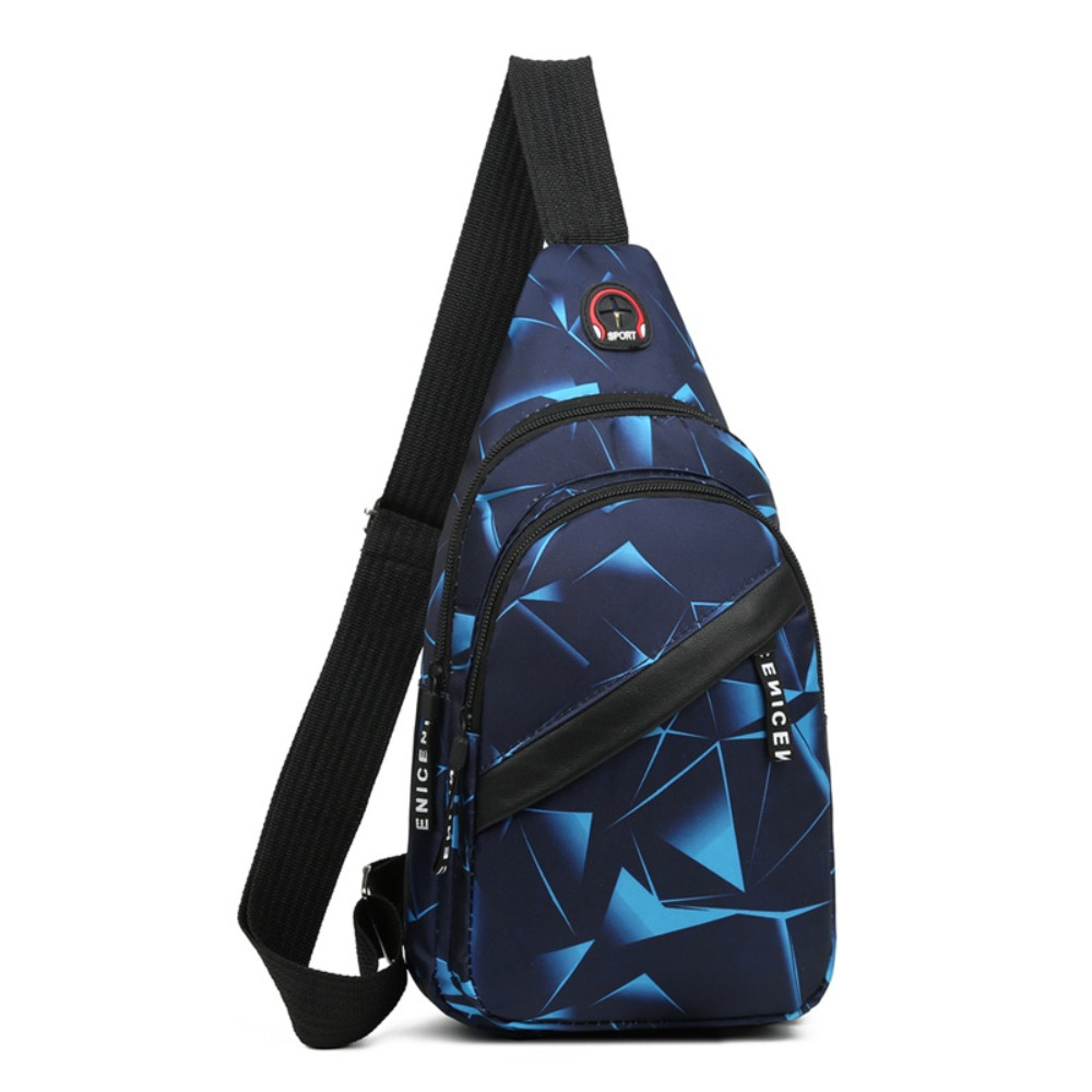 Men Oxford Cloth Large Capacity Sling Bag Crossbody Chest Bag for Travel – view 12