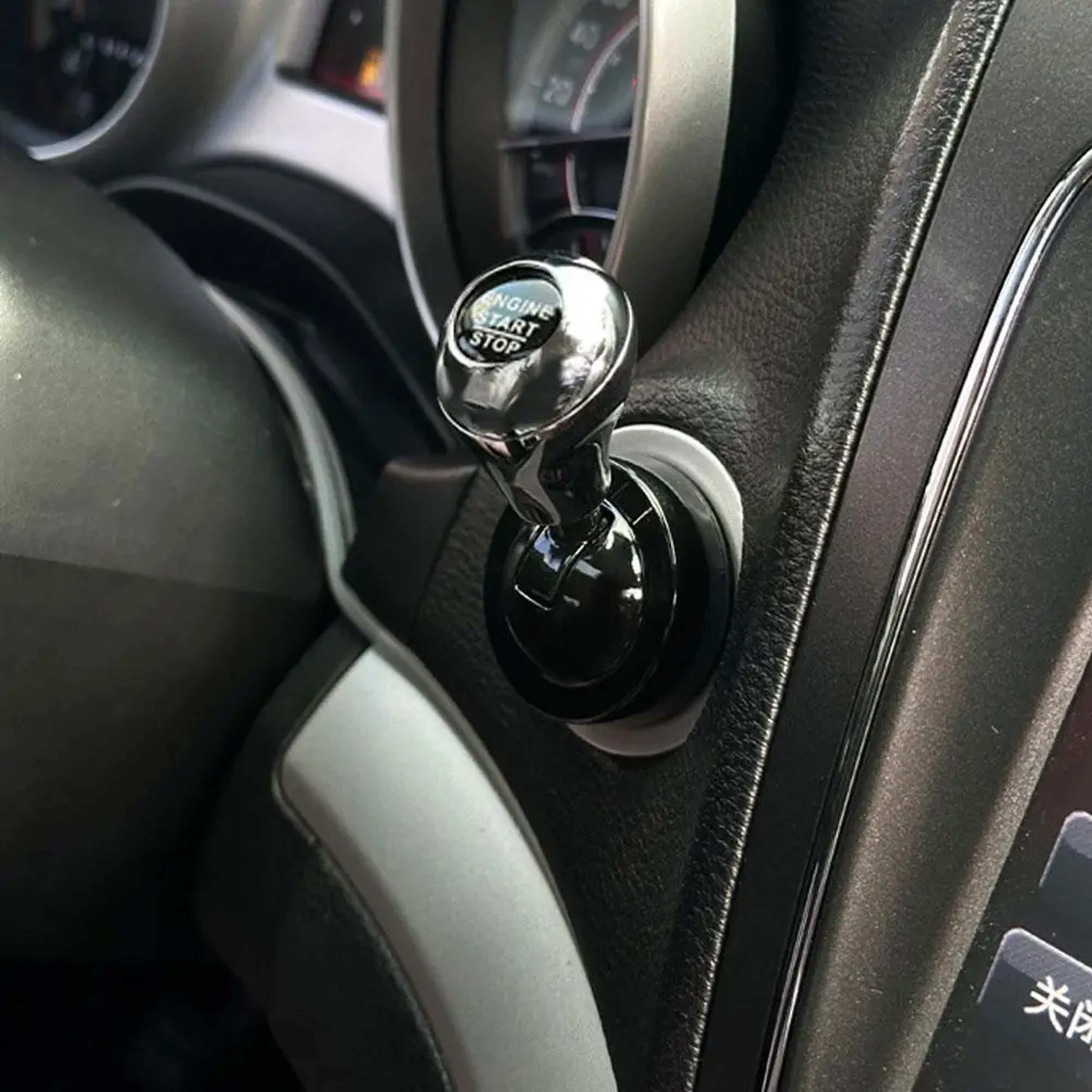 One Touch Car Push Start Button Rocker Lever Engine Start Stop Interior Accessory – view 8