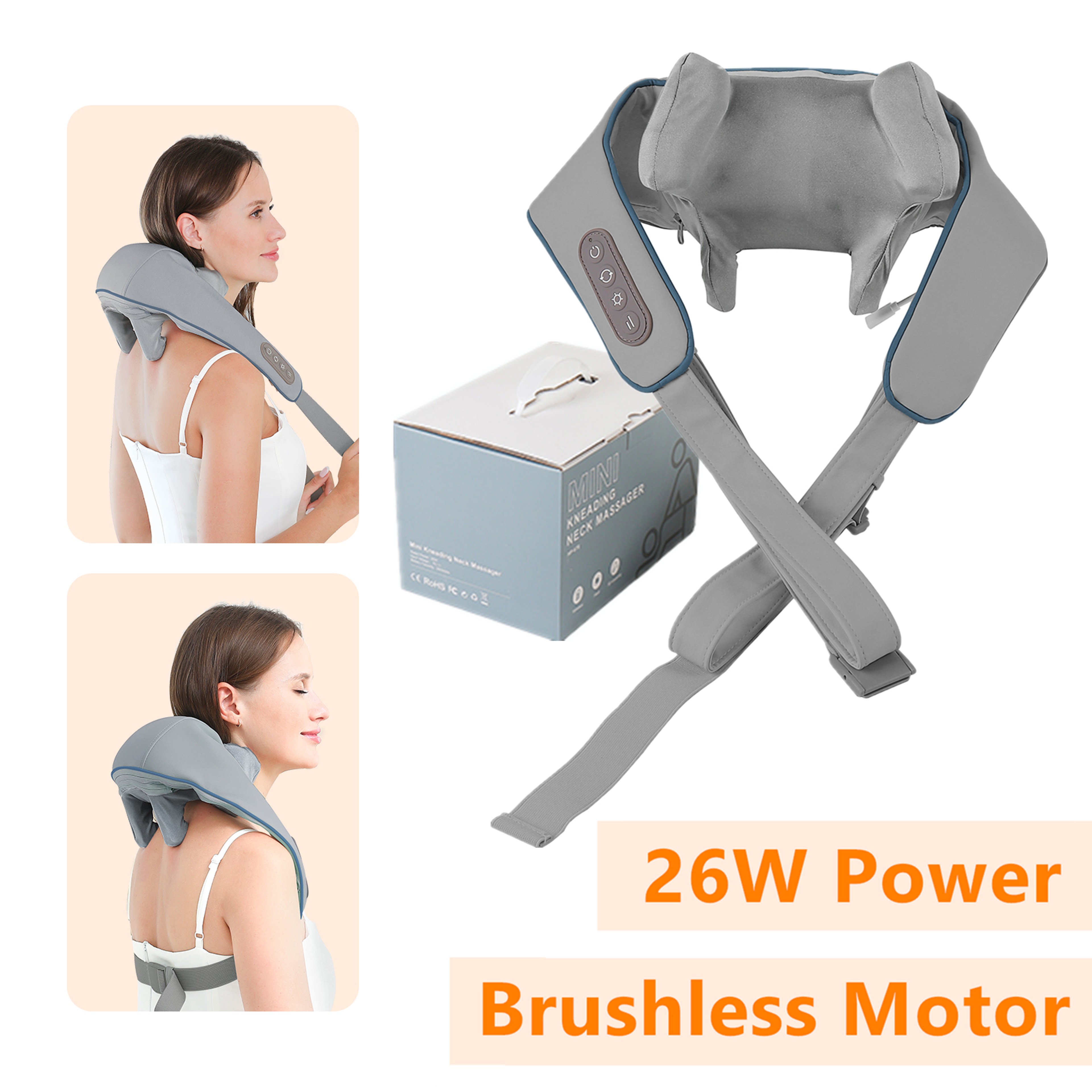 Wireless Neck And Shoulder Massager With Heat And Deep Kneading 10