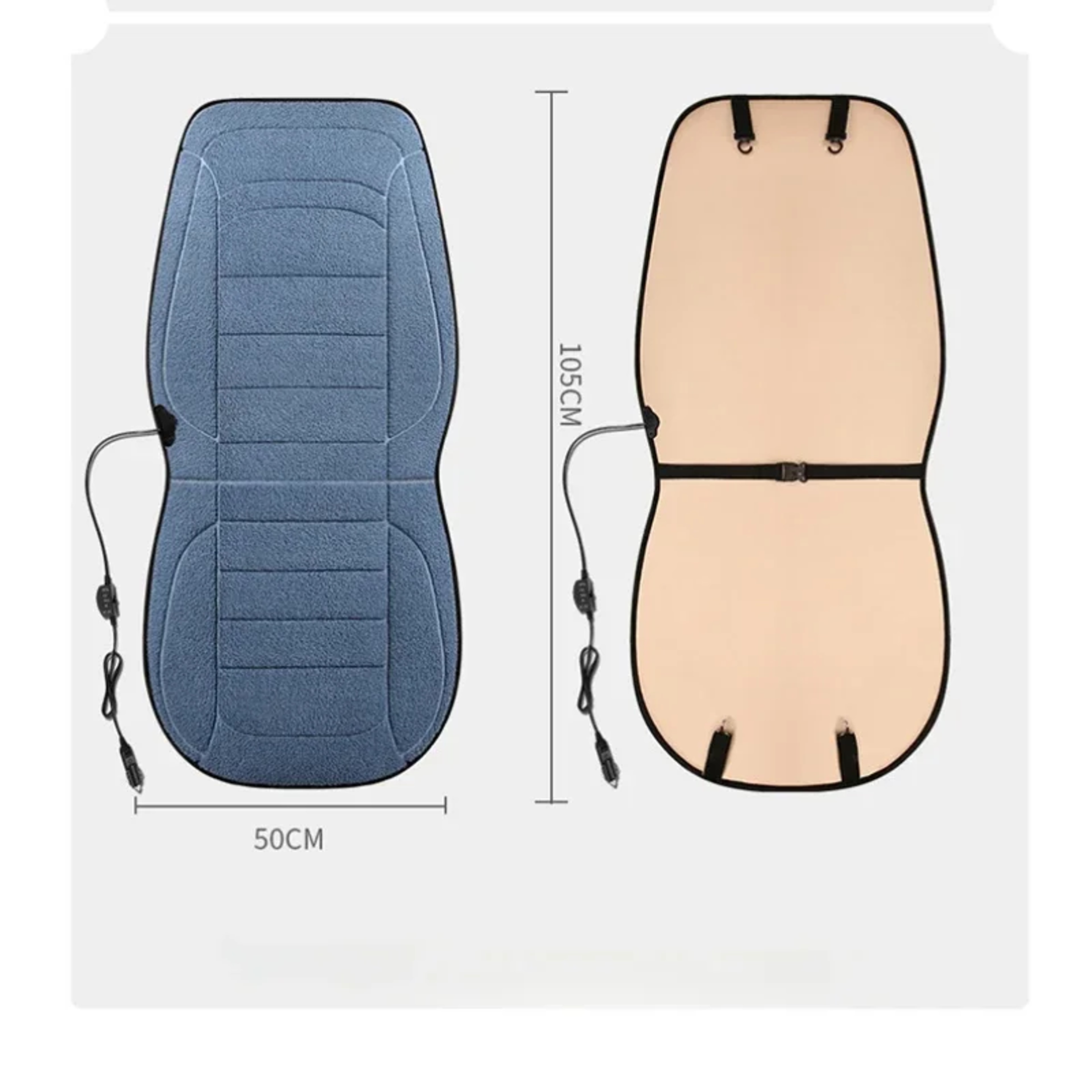 Heated Car Seat Cover Winter Seat Warmer Cushion for Back and Seat – view 5