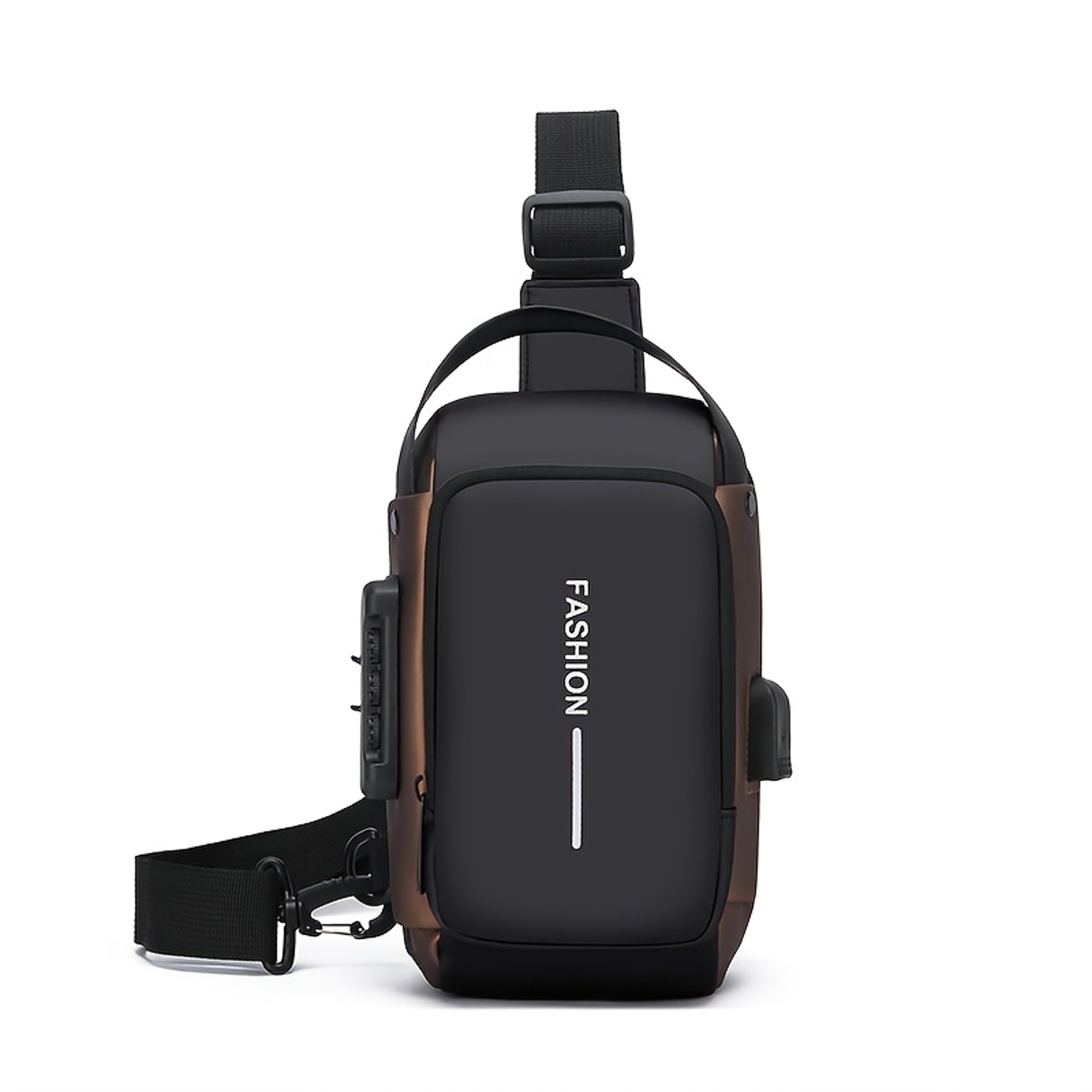 Mens Oxford Sling Bag Motorcycle Crossbody Chest Pack with Phone Pocket – view 8