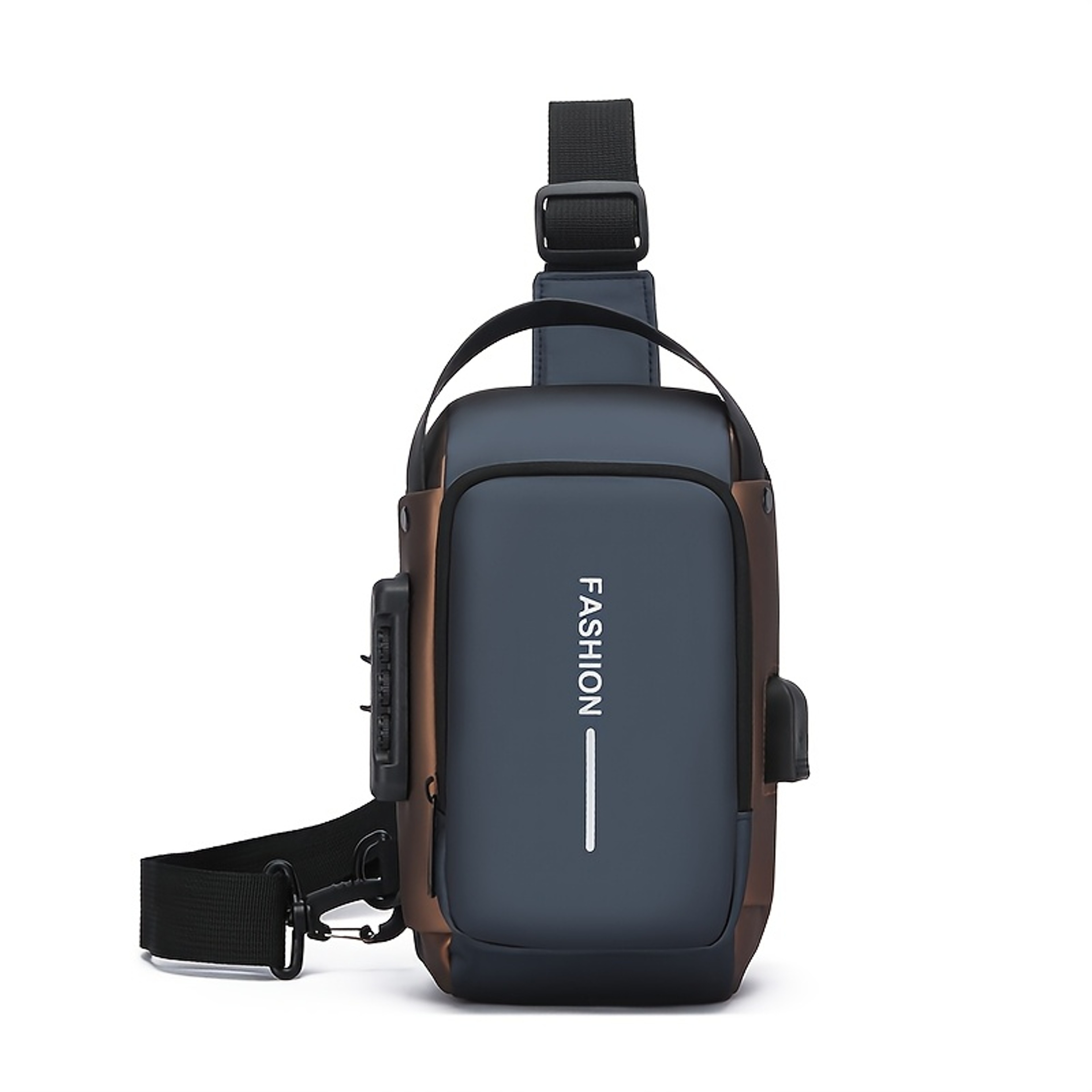 Mens Oxford Sling Bag Motorcycle Crossbody Chest Pack with Phone Pocket – view 10