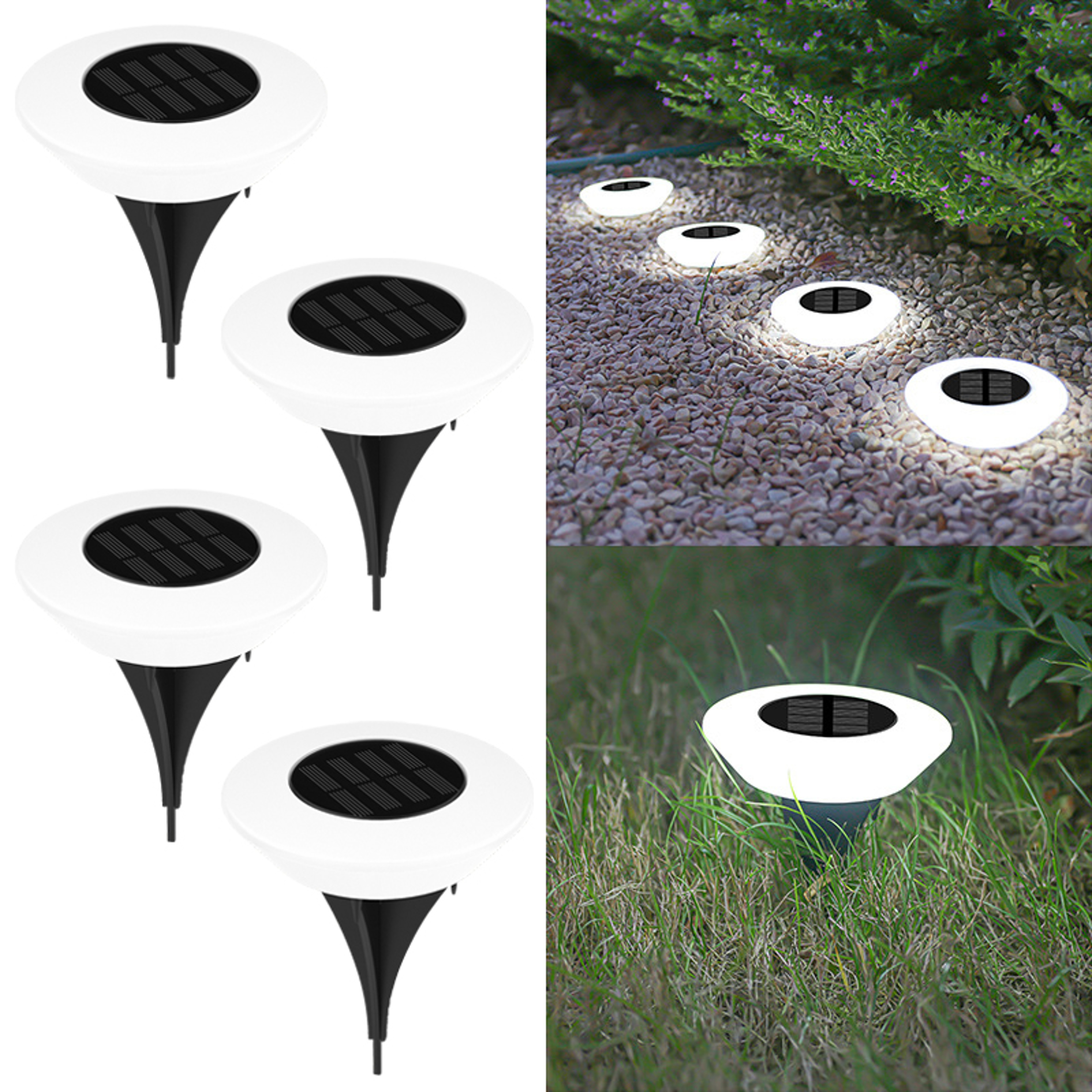 Solar Ground Lights Waterproof LED Garden Pathway Lawn Lamps – view 10