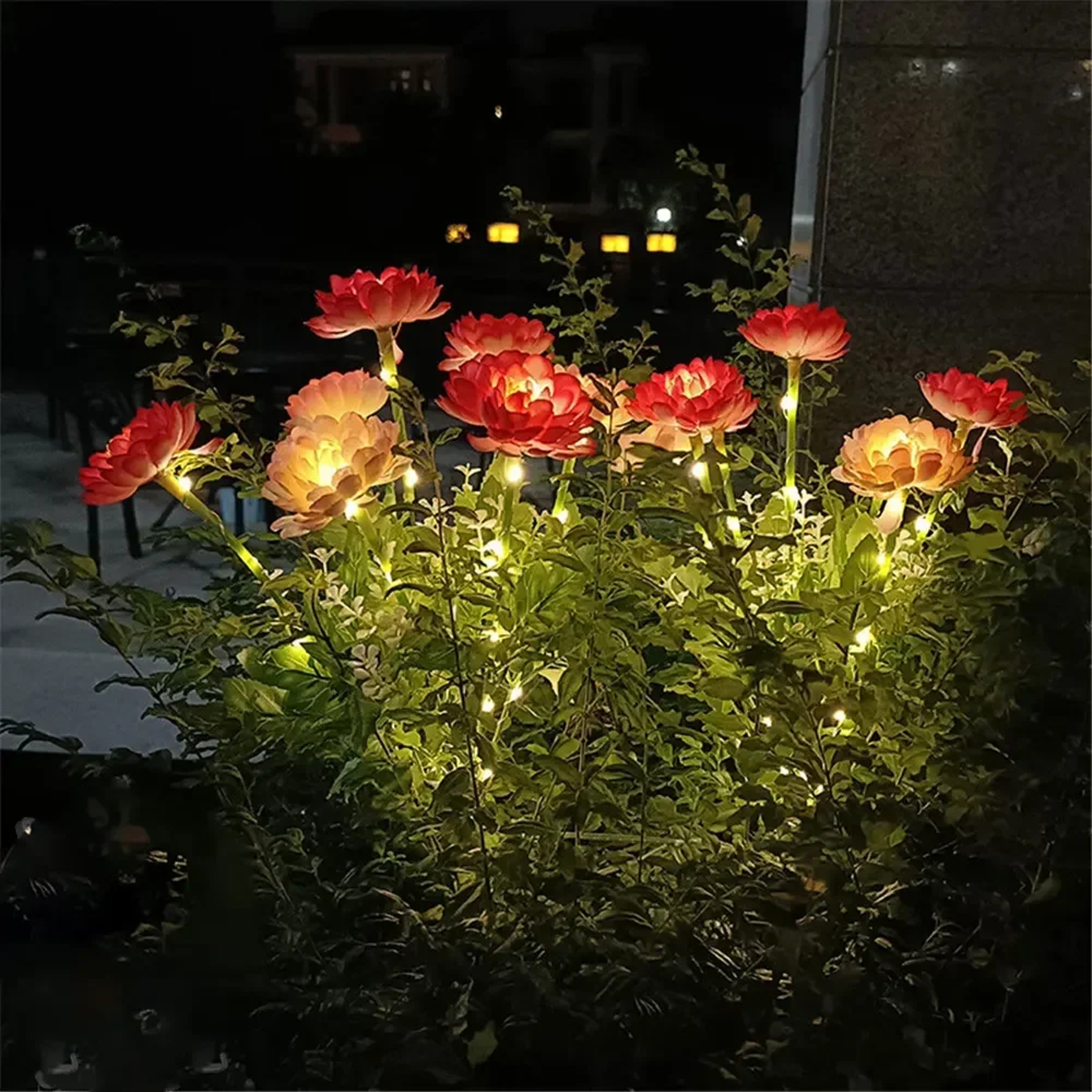 Solar Snow Lotus Flower Garden Light for Yard Patio and Lawn – view 3