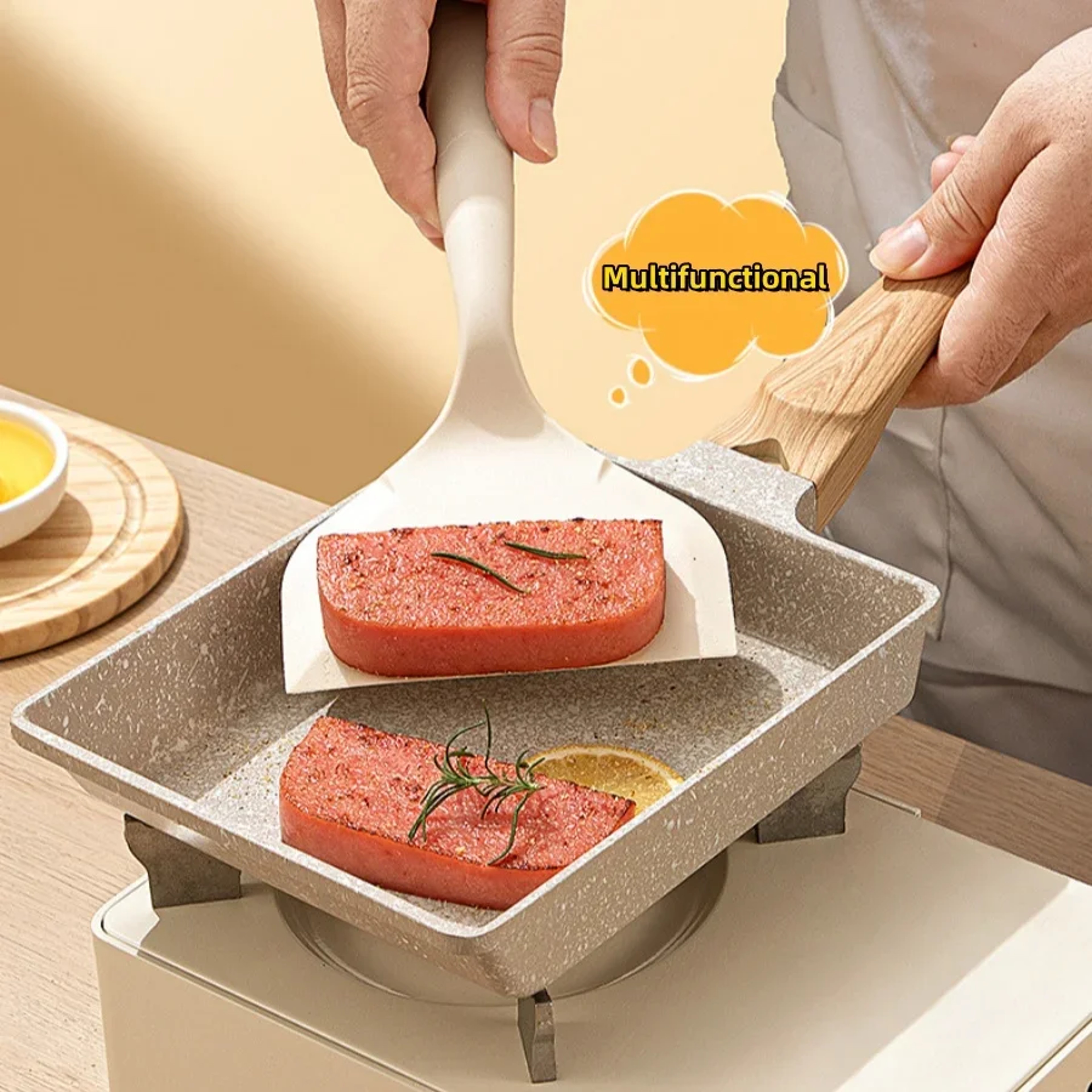 Heat Resistant Silicone Spatula for Nonstick Pans and Easy Food Flipping – view 2