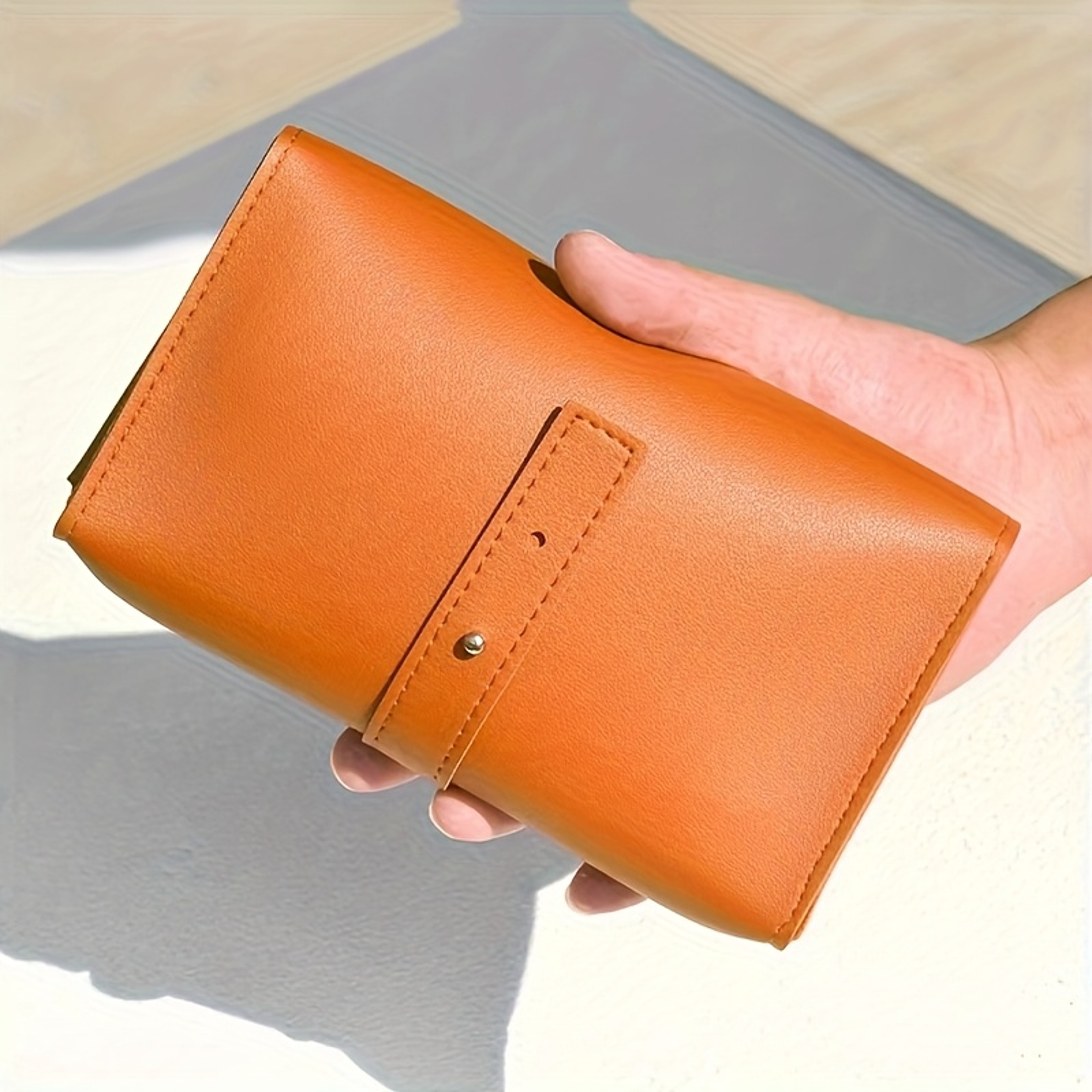 PU Leather Tech Organizer Pouch for Cables Chargers and Travel Accessories – view 3