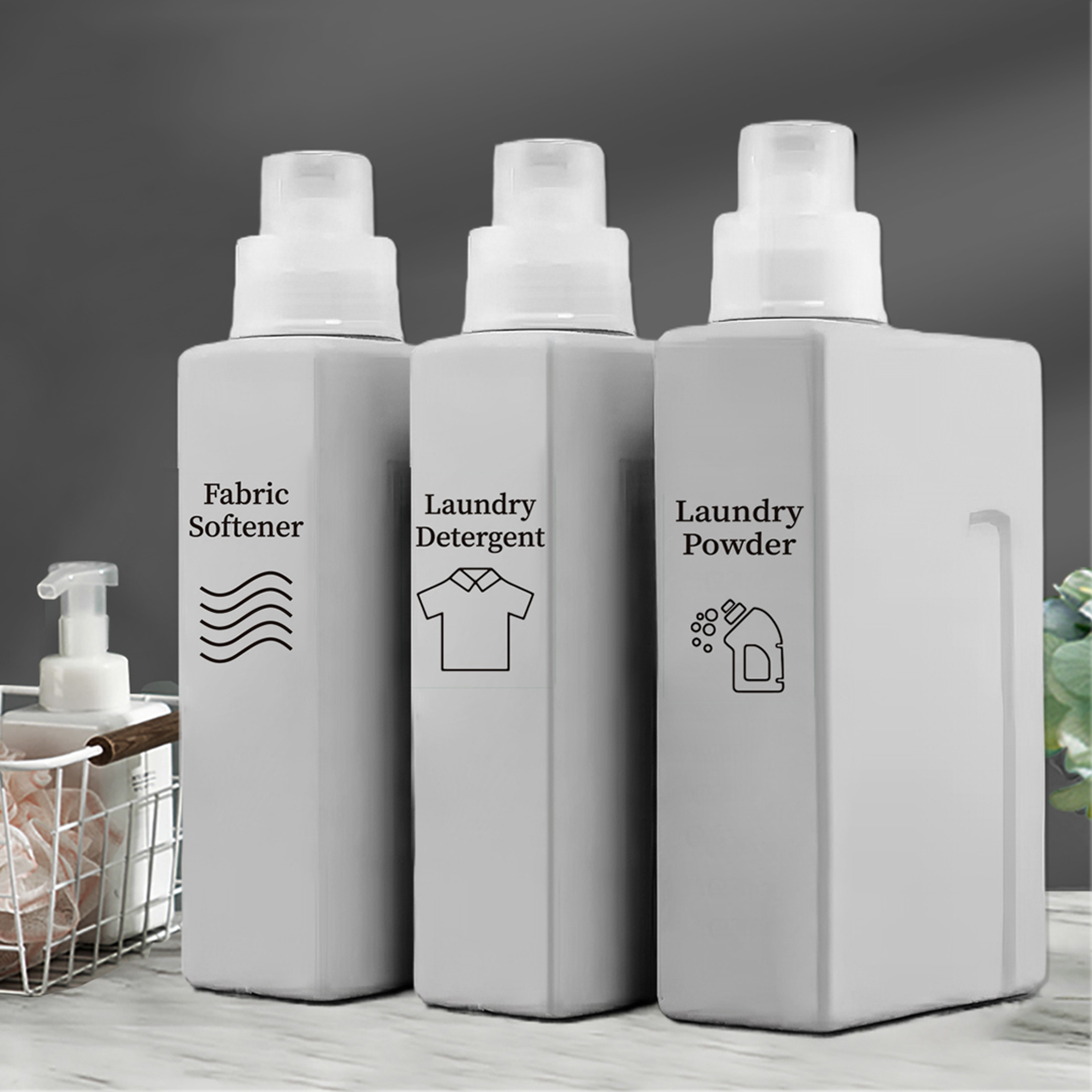 Laundry Detergent Dispenser Refillable Laundry Storage Container 1