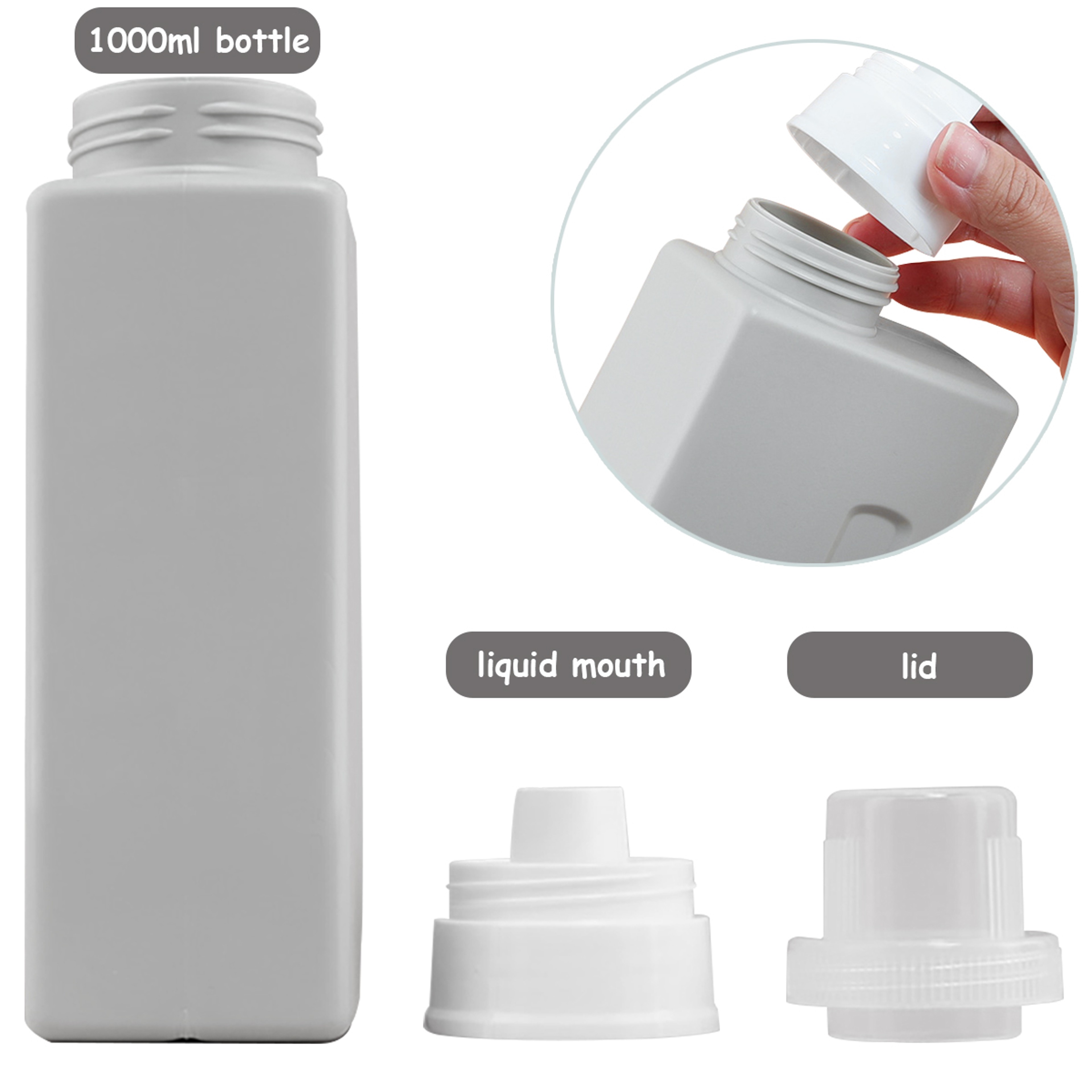 Laundry Detergent Dispenser Refillable Laundry Storage Container 3